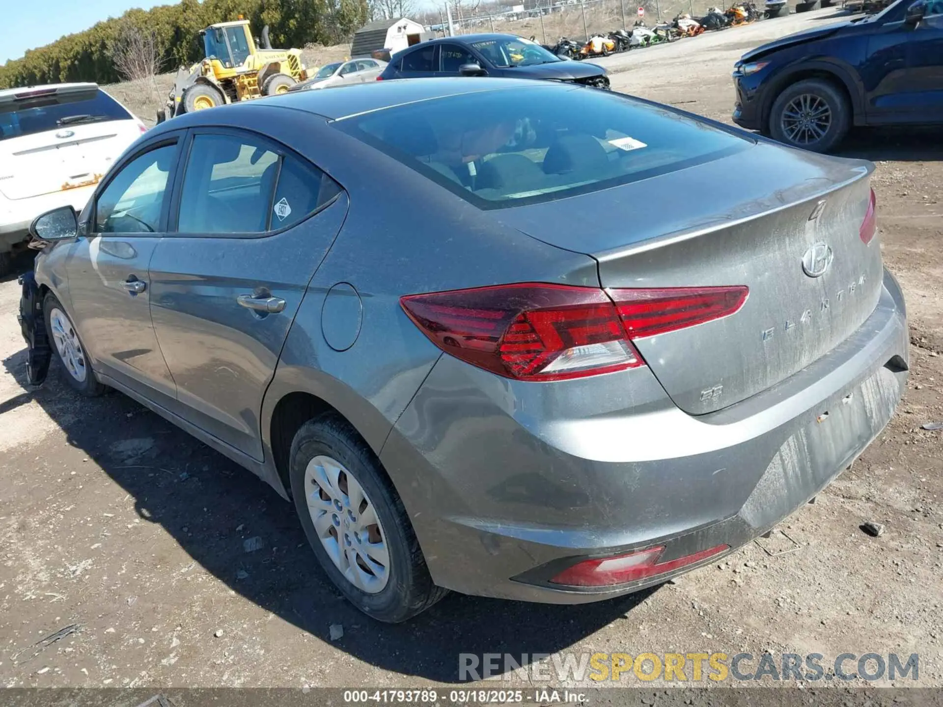 3 fotografías del automóvil dañado 5NPD74LF2KH446404 HYUNDAI ELANTRA 2019