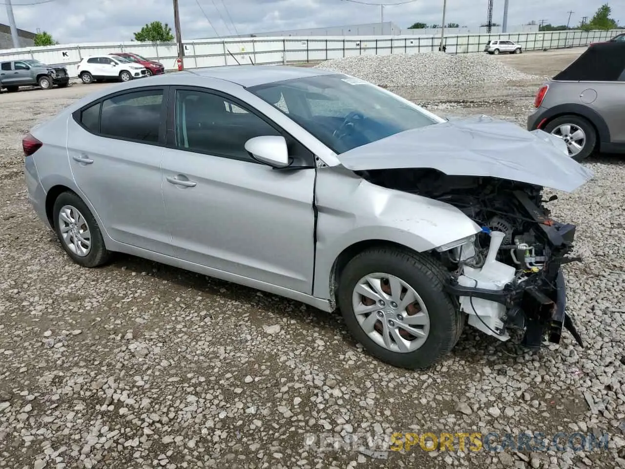4 fotografías del automóvil dañado 5NPD74LF2KH448539 HYUNDAI ELANTRA 2019