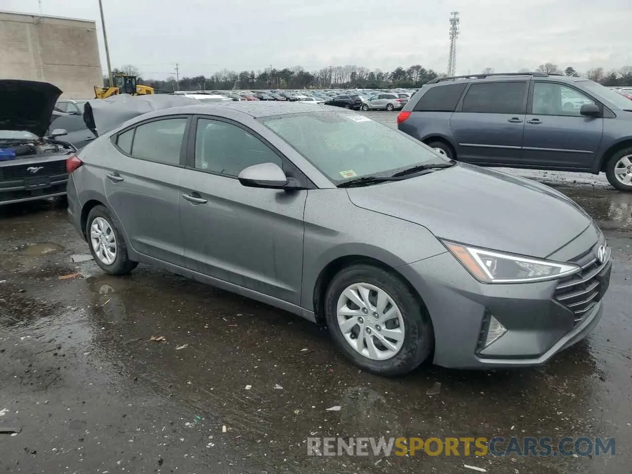 4 fotografías del automóvil dañado 5NPD74LF2KH460447 HYUNDAI ELANTRA 2019
