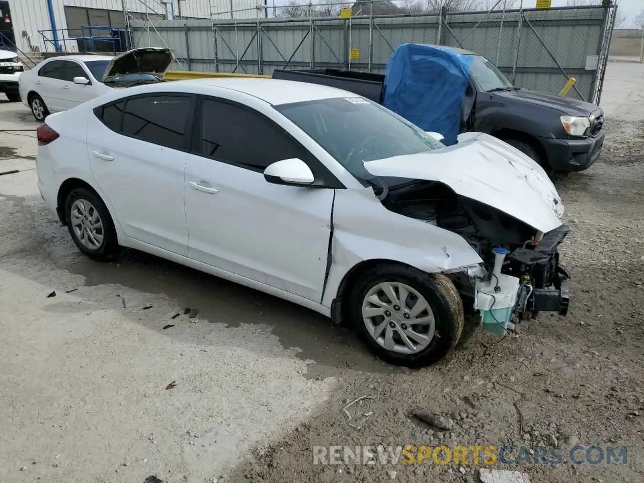 4 fotografías del automóvil dañado 5NPD74LF2KH473926 HYUNDAI ELANTRA 2019