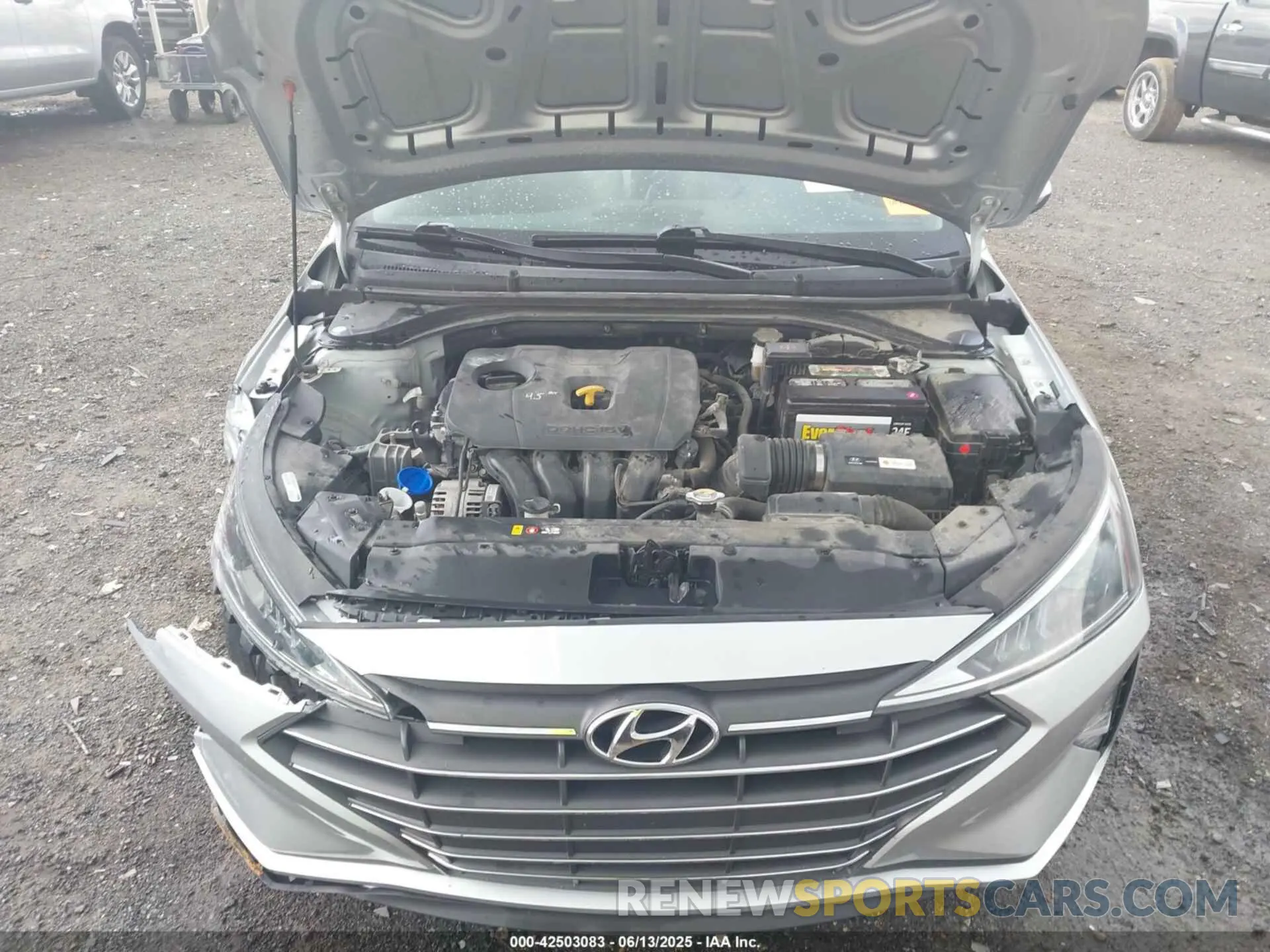 10 fotografías del automóvil dañado 5NPD74LF2KH474221 HYUNDAI ELANTRA 2019