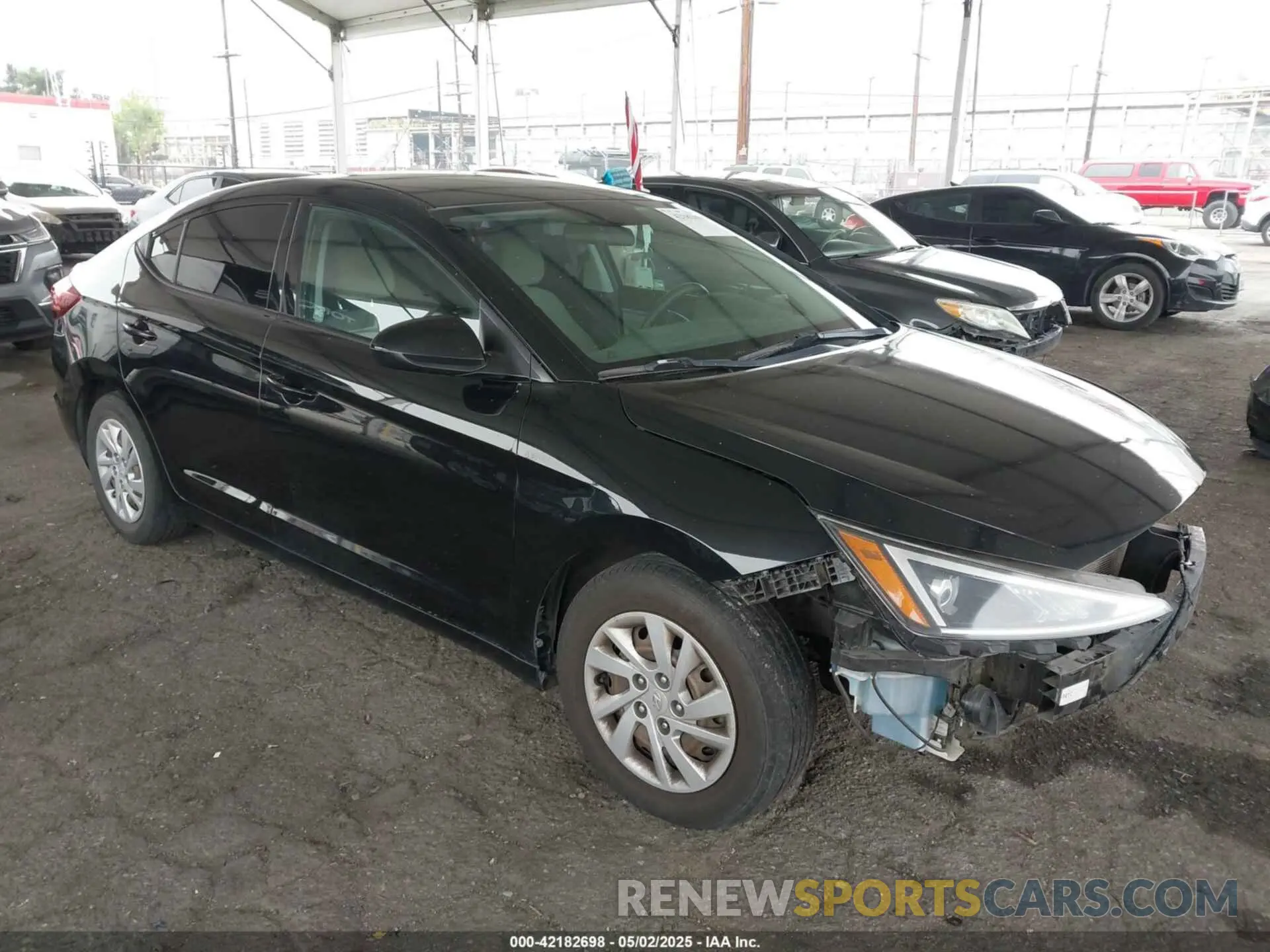 1 fotografías del automóvil dañado 5NPD74LF2KH487647 HYUNDAI ELANTRA 2019