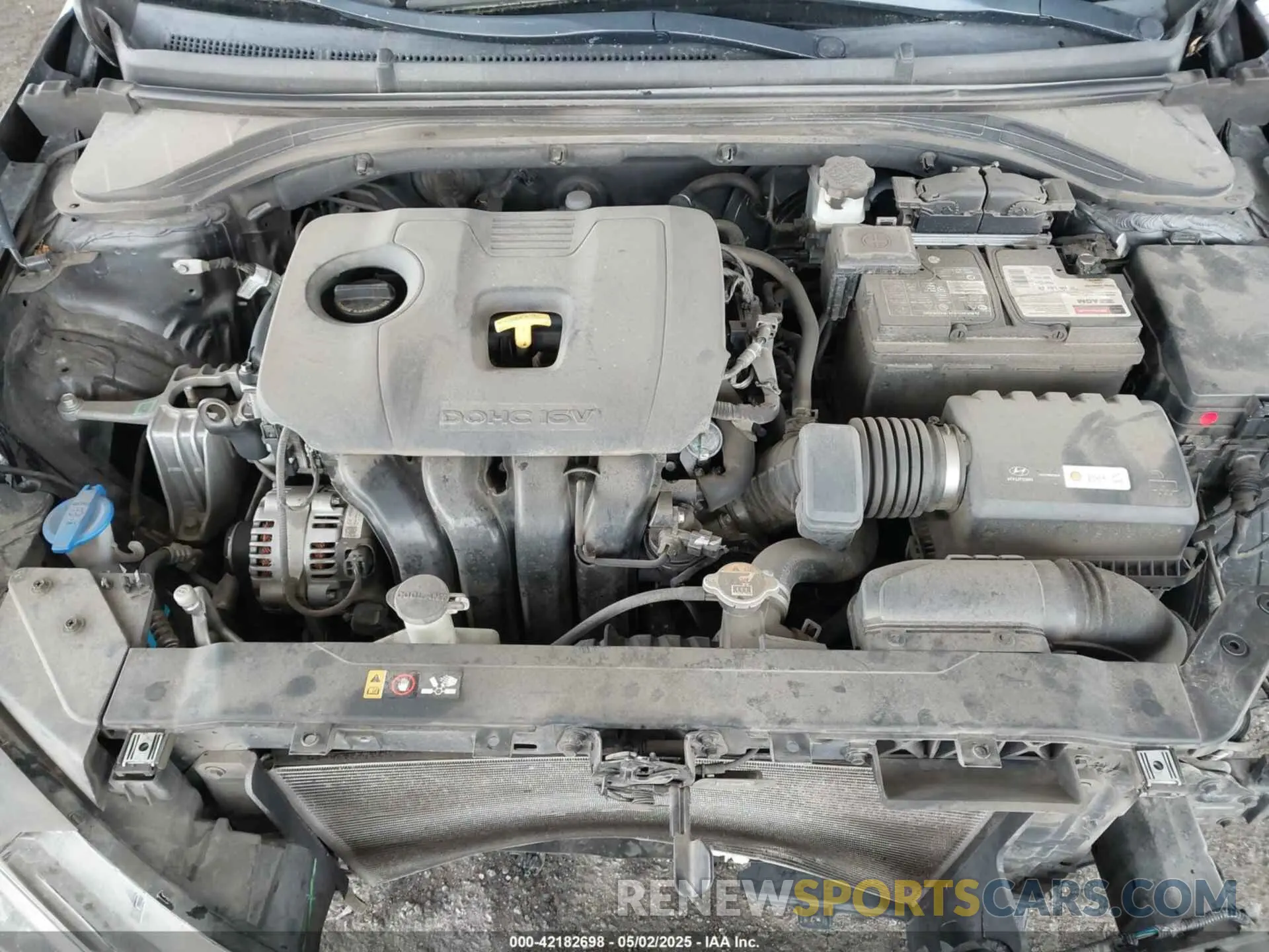 10 fotografías del automóvil dañado 5NPD74LF2KH487647 HYUNDAI ELANTRA 2019