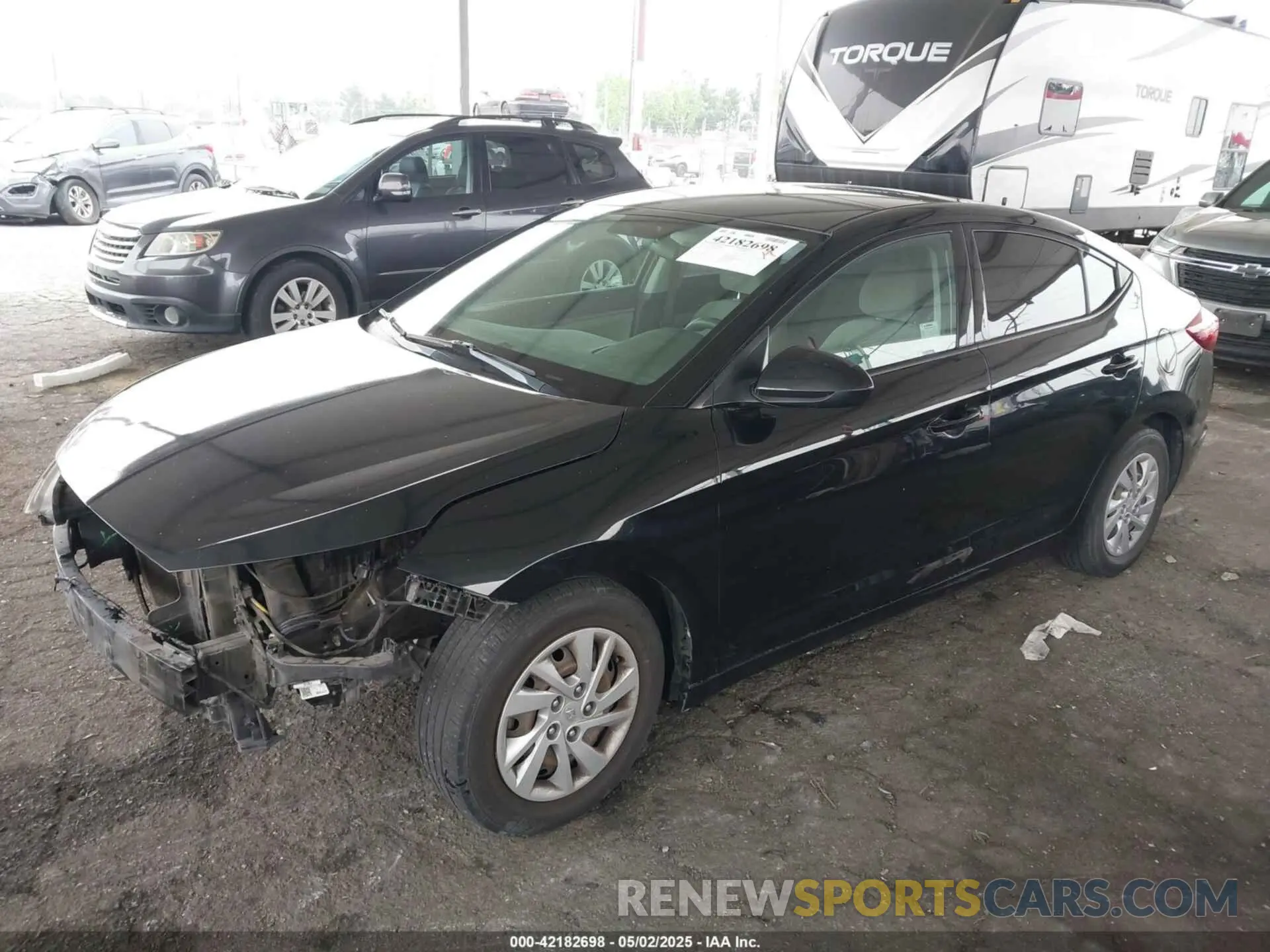2 fotografías del automóvil dañado 5NPD74LF2KH487647 HYUNDAI ELANTRA 2019