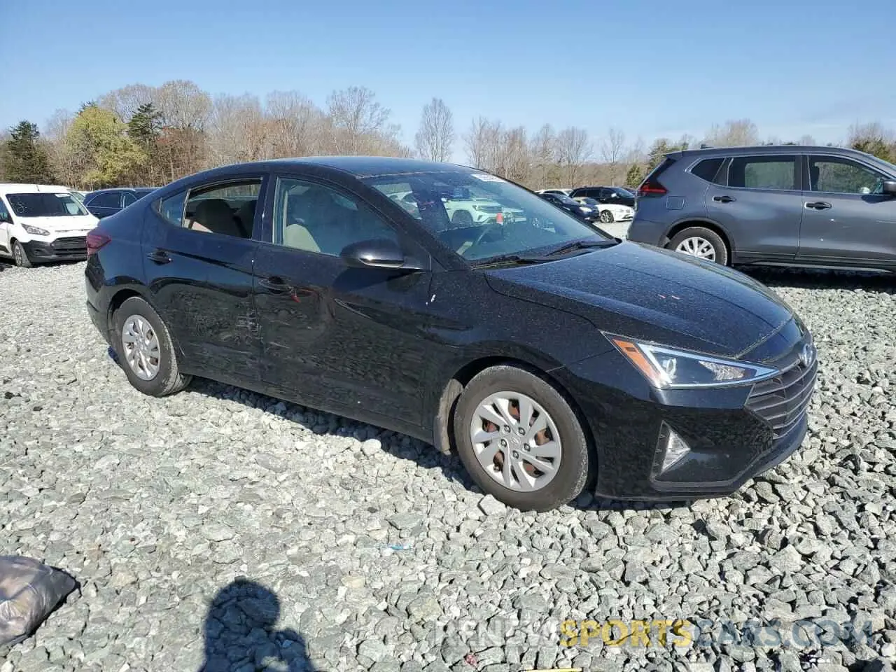 4 fotografías del automóvil dañado 5NPD74LF3KH494591 HYUNDAI ELANTRA 2019