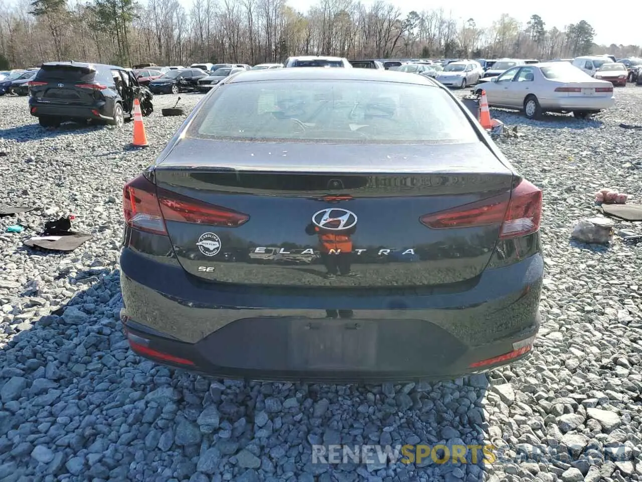 6 fotografías del automóvil dañado 5NPD74LF3KH494591 HYUNDAI ELANTRA 2019