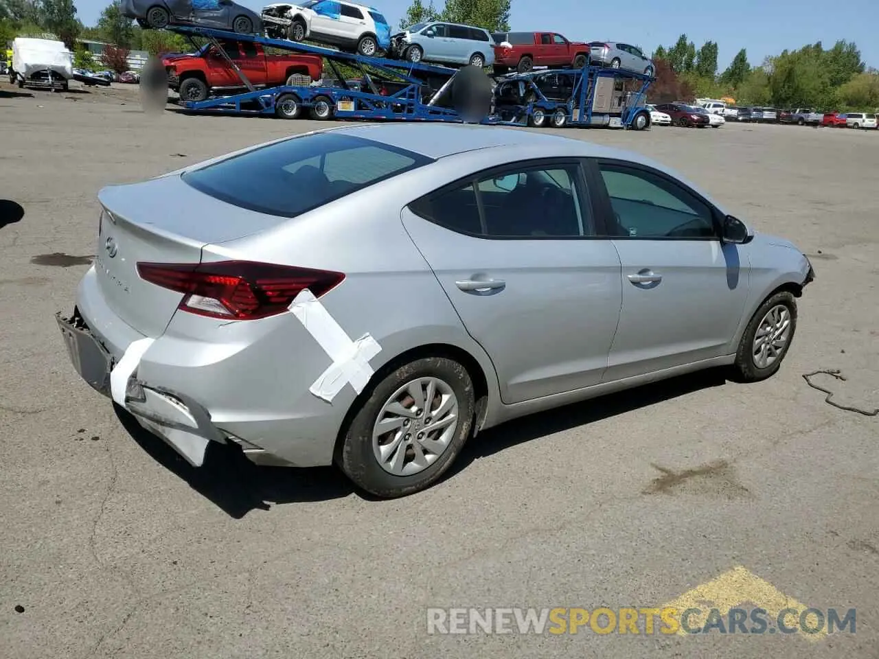 3 fotografías del automóvil dañado 5NPD74LF4KH442001 HYUNDAI ELANTRA 2019