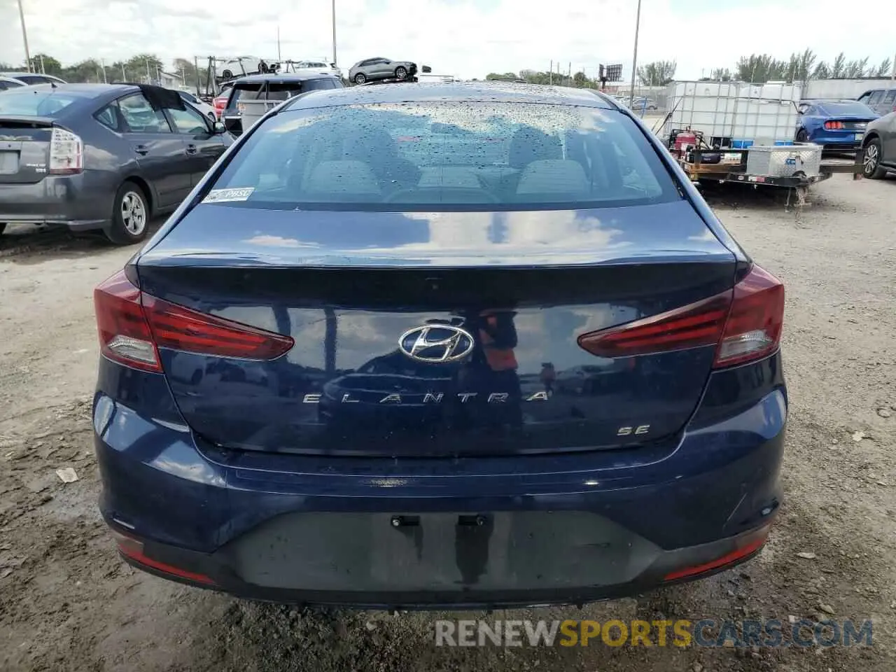 6 fotografías del automóvil dañado 5NPD74LF4KH442418 HYUNDAI ELANTRA 2019