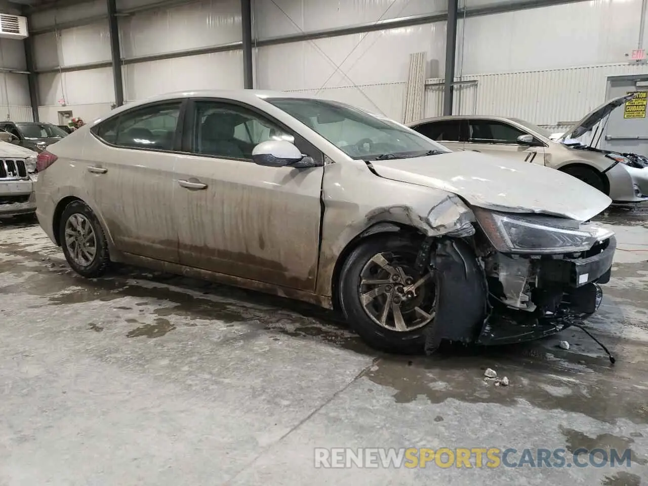4 fotografías del automóvil dañado 5NPD74LF4KH468078 HYUNDAI ELANTRA 2019