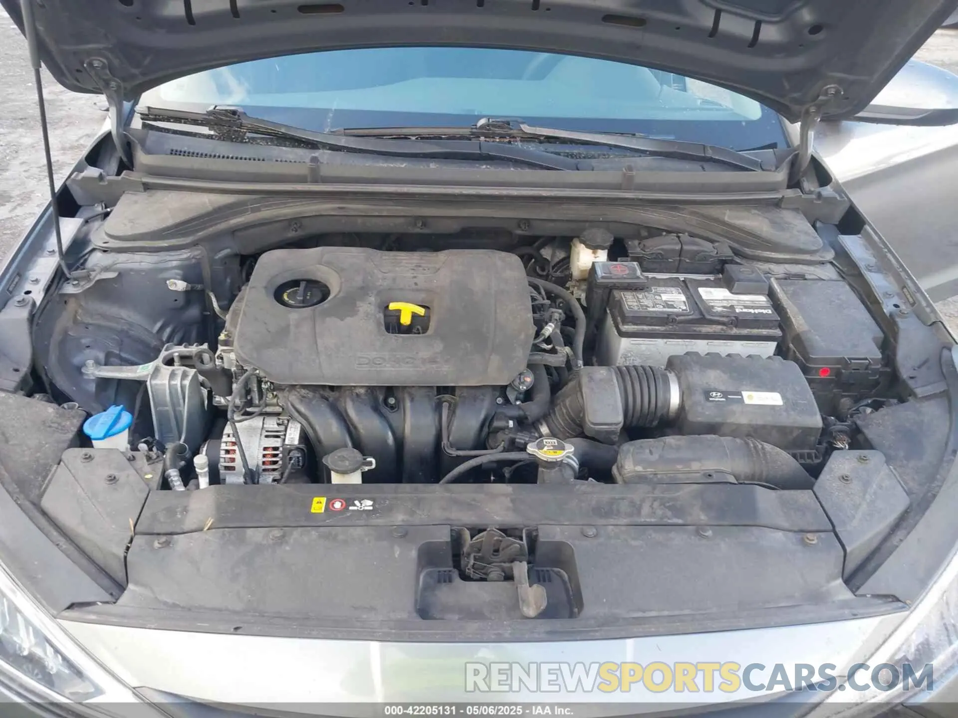 10 fotografías del automóvil dañado 5NPD74LF4KH488752 HYUNDAI ELANTRA 2019