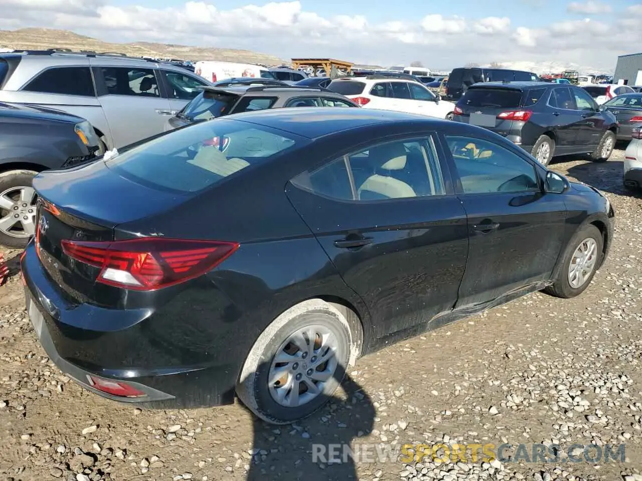 3 fotografías del automóvil dañado 5NPD74LF4KH493868 HYUNDAI ELANTRA 2019