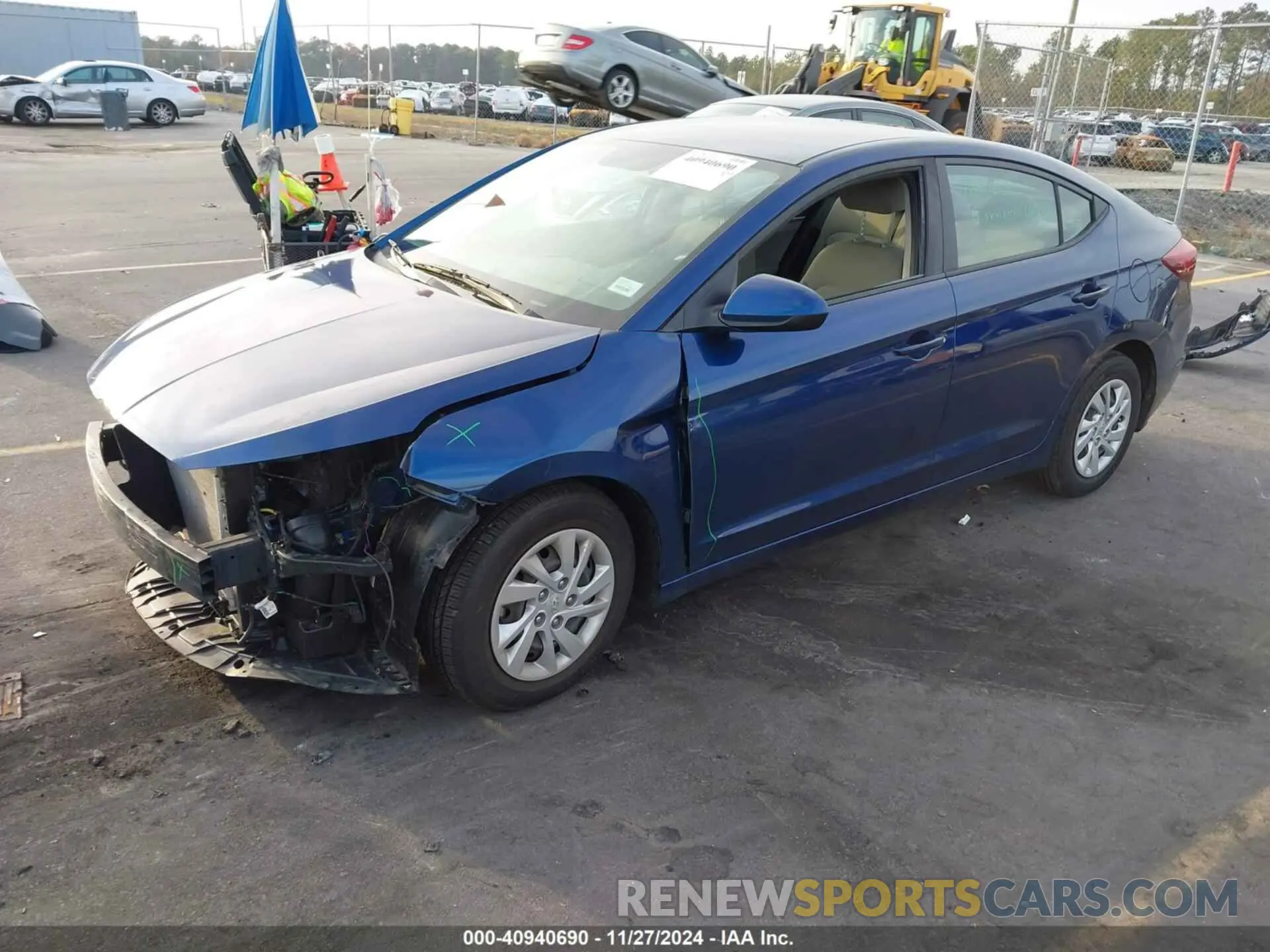 2 fotografías del automóvil dañado 5NPD74LF5KH410173 HYUNDAI ELANTRA 2019