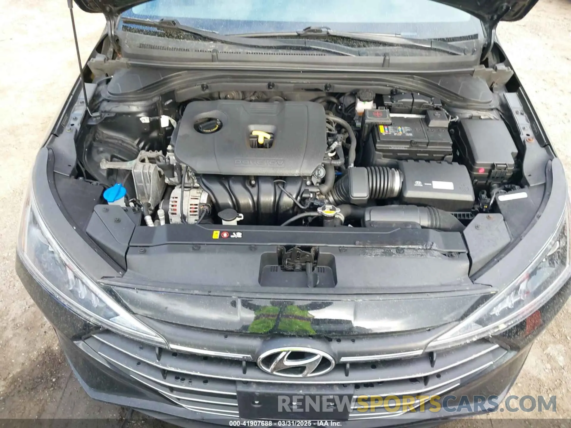 10 fotografías del automóvil dañado 5NPD74LF5KH420136 HYUNDAI ELANTRA 2019