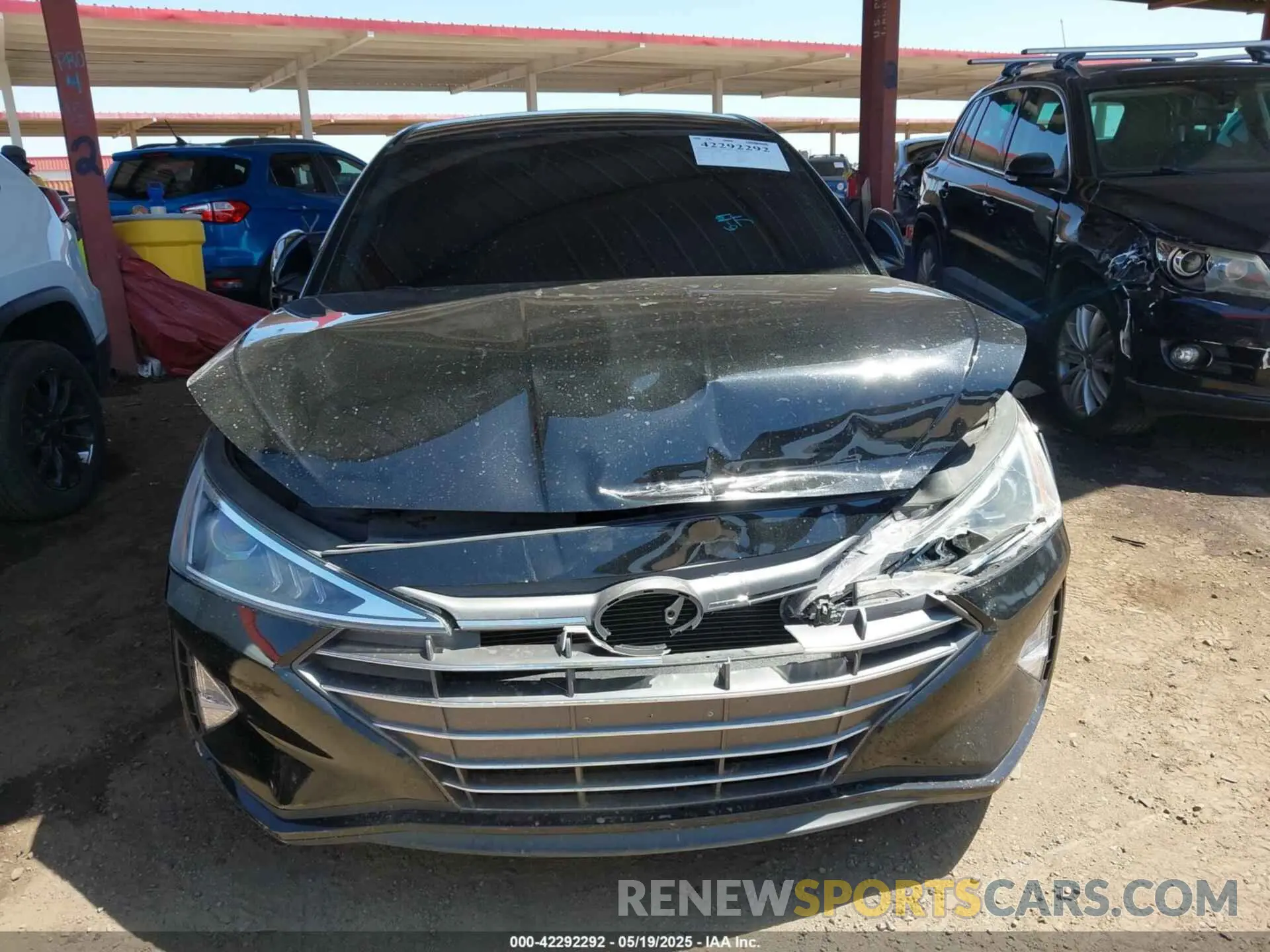 6 fotografías del automóvil dañado 5NPD74LF5KH495483 HYUNDAI ELANTRA 2019