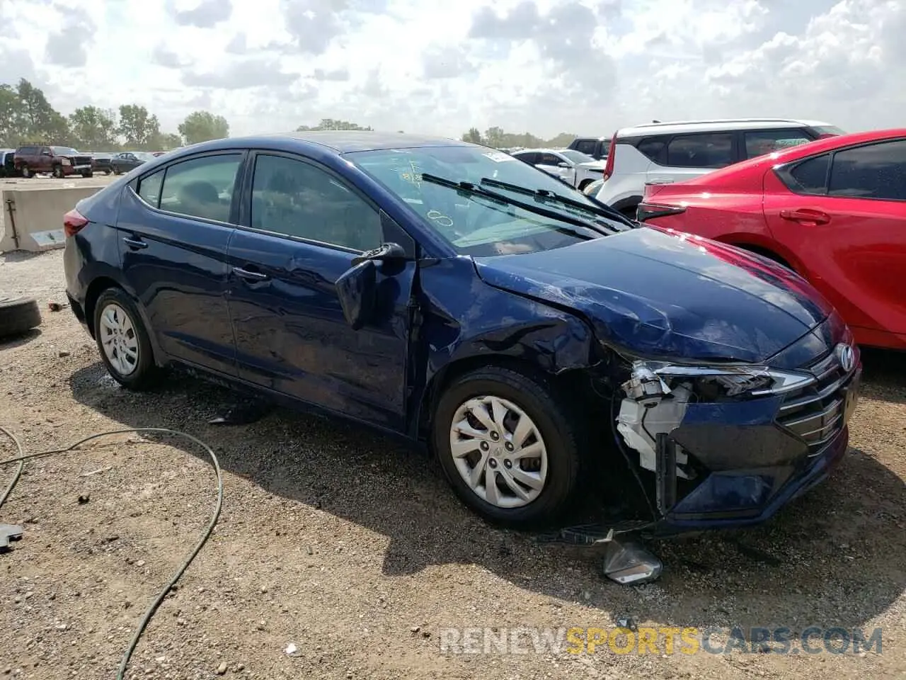 4 fotografías del automóvil dañado 5NPD74LF5KH495841 HYUNDAI ELANTRA 2019
