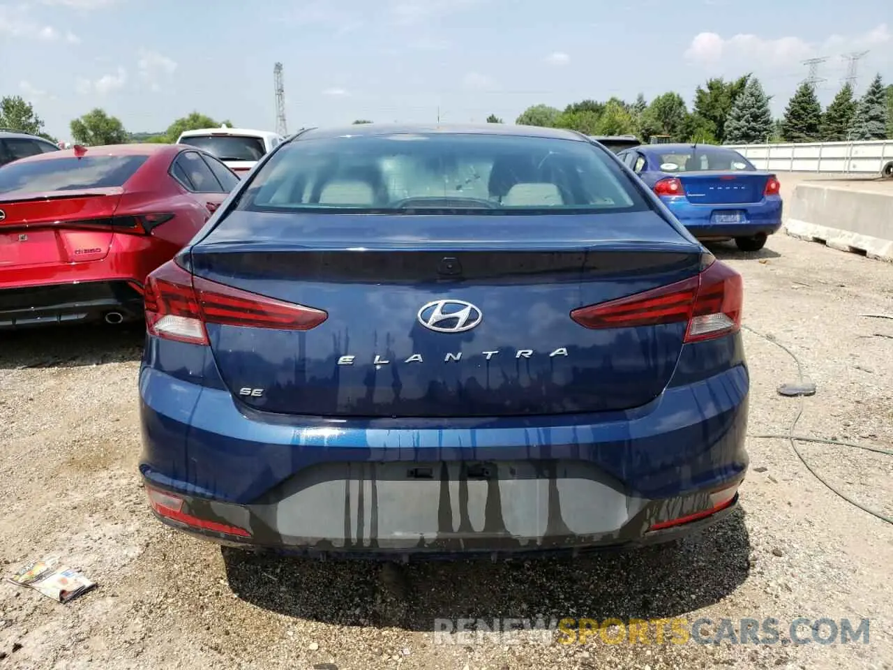 6 fotografías del automóvil dañado 5NPD74LF5KH495841 HYUNDAI ELANTRA 2019
