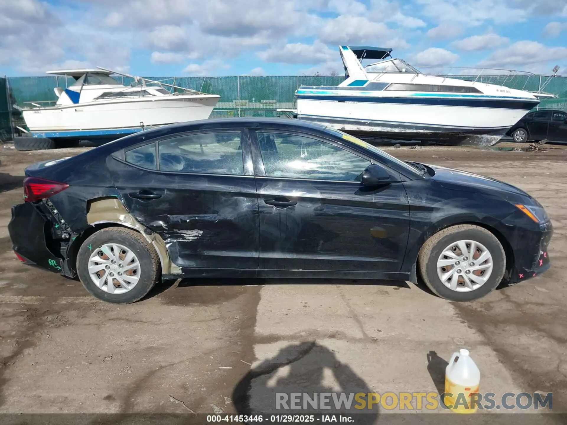 13 fotografías del automóvil dañado 5NPD74LF6KH453212 HYUNDAI ELANTRA 2019