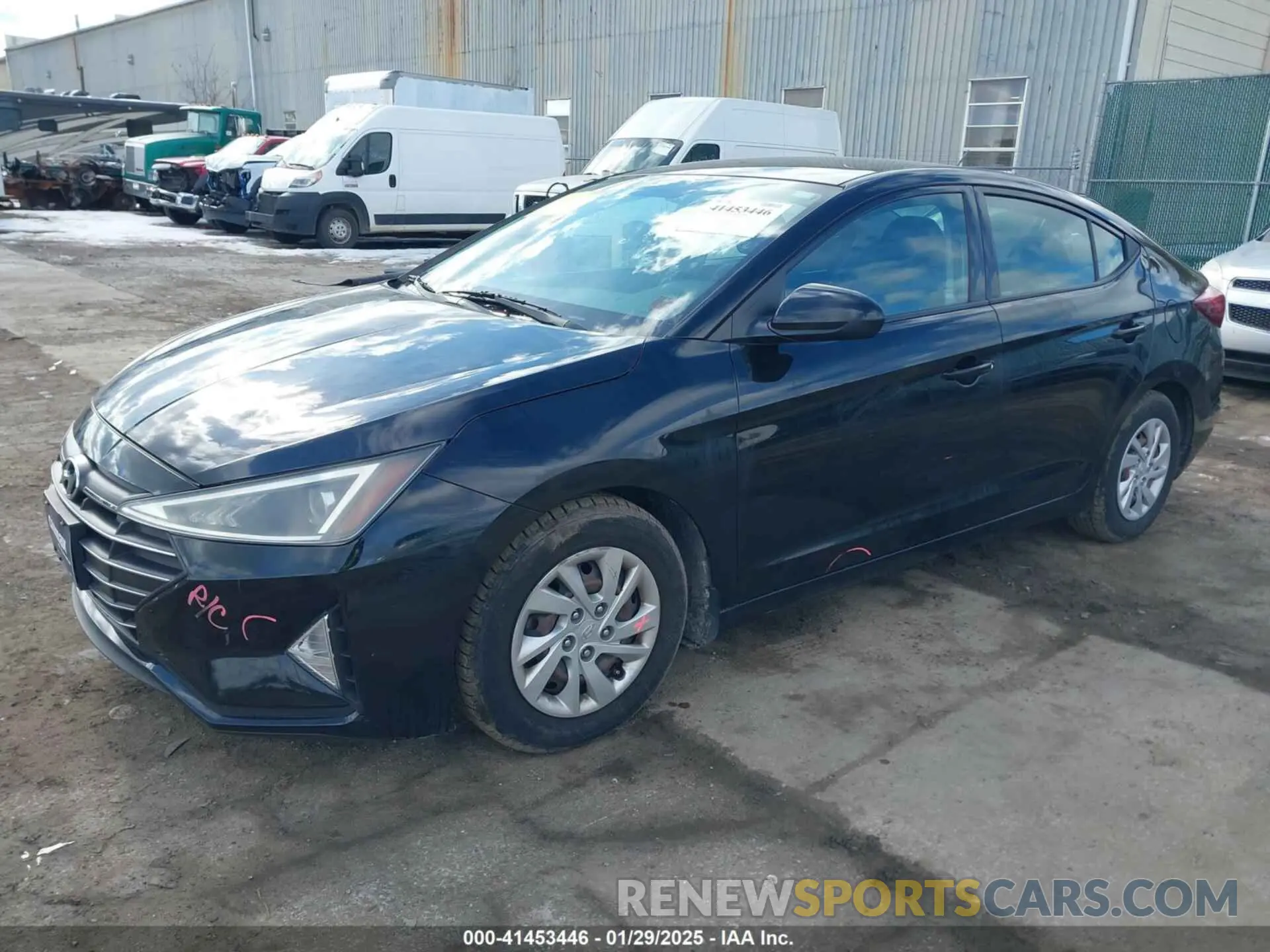 2 fotografías del automóvil dañado 5NPD74LF6KH453212 HYUNDAI ELANTRA 2019