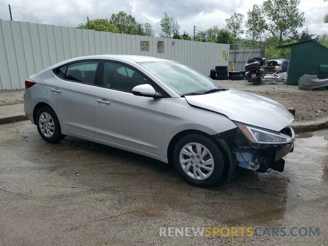 4 fotografías del automóvil dañado 5NPD74LF6KH468387 HYUNDAI ELANTRA 2019