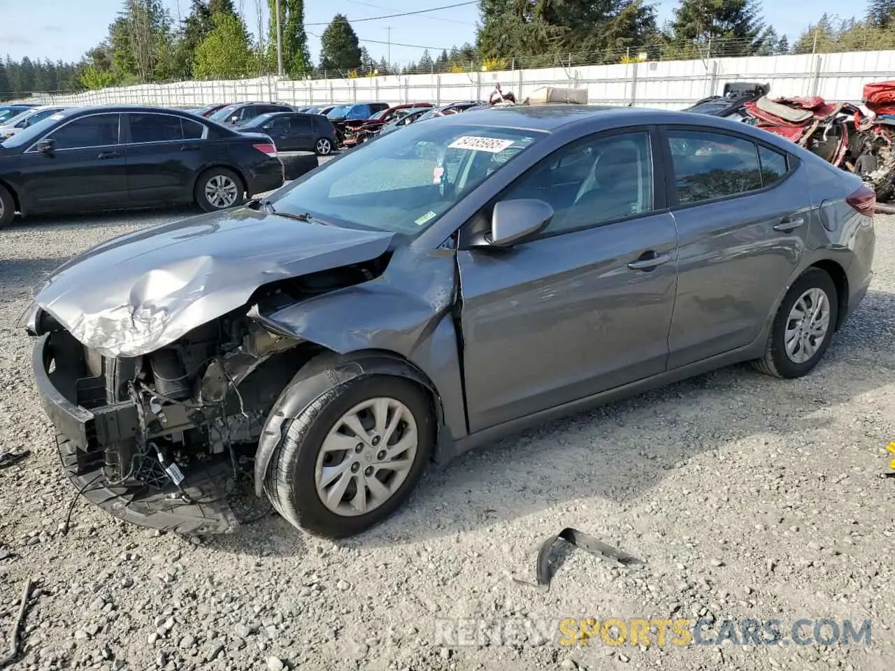 1 fotografías del automóvil dañado 5NPD74LF7KH481245 HYUNDAI ELANTRA 2019