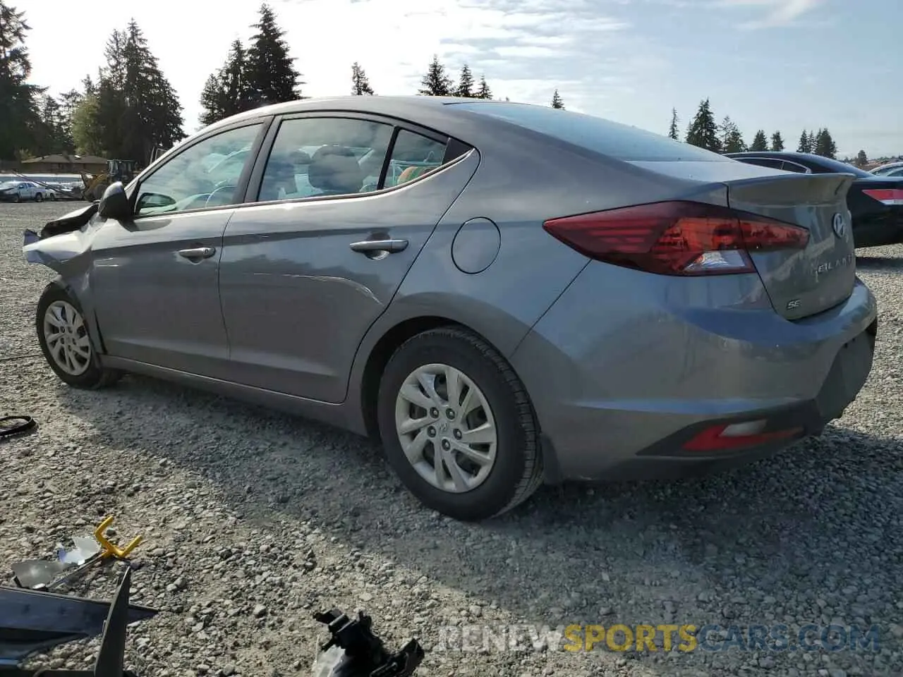 2 fotografías del automóvil dañado 5NPD74LF7KH481245 HYUNDAI ELANTRA 2019