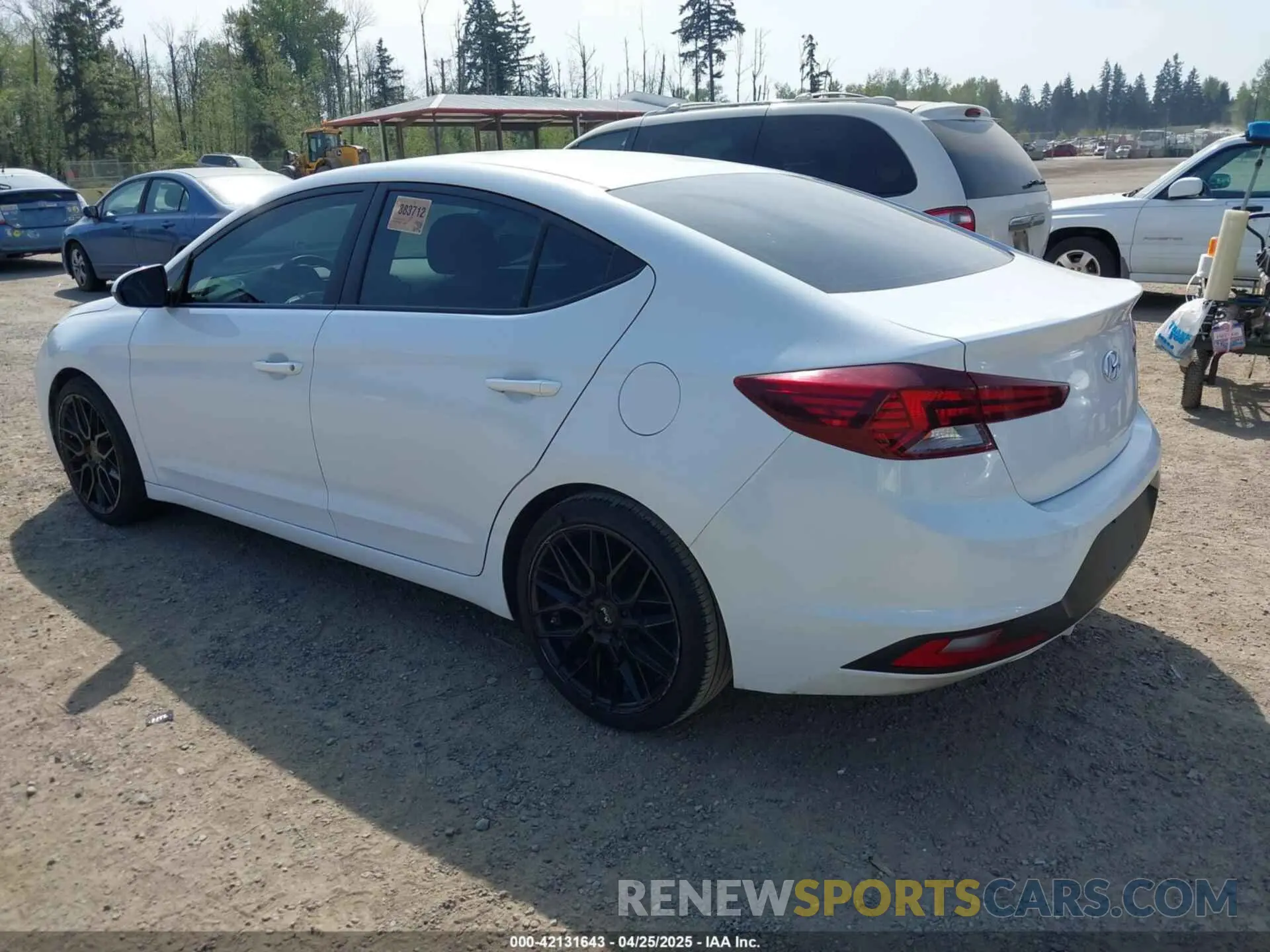 3 fotografías del automóvil dañado 5NPD74LF8KH433480 HYUNDAI ELANTRA 2019