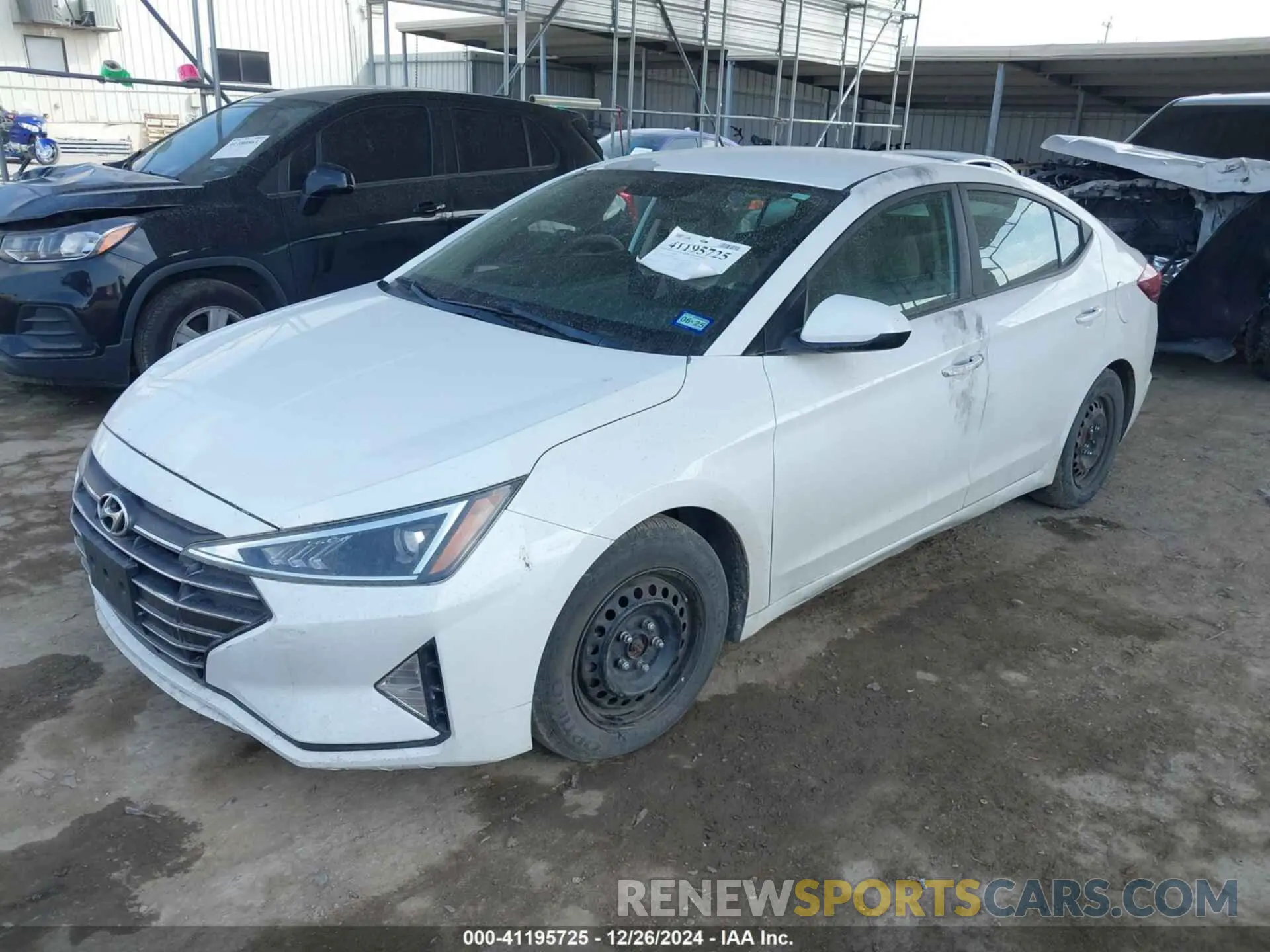 2 fotografías del automóvil dañado 5NPD74LF8KH439893 HYUNDAI ELANTRA 2019