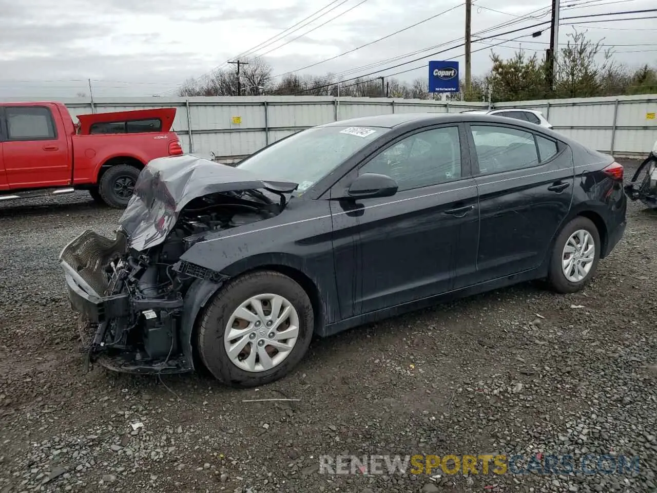 1 fotografías del automóvil dañado 5NPD74LF8KH445967 HYUNDAI ELANTRA 2019
