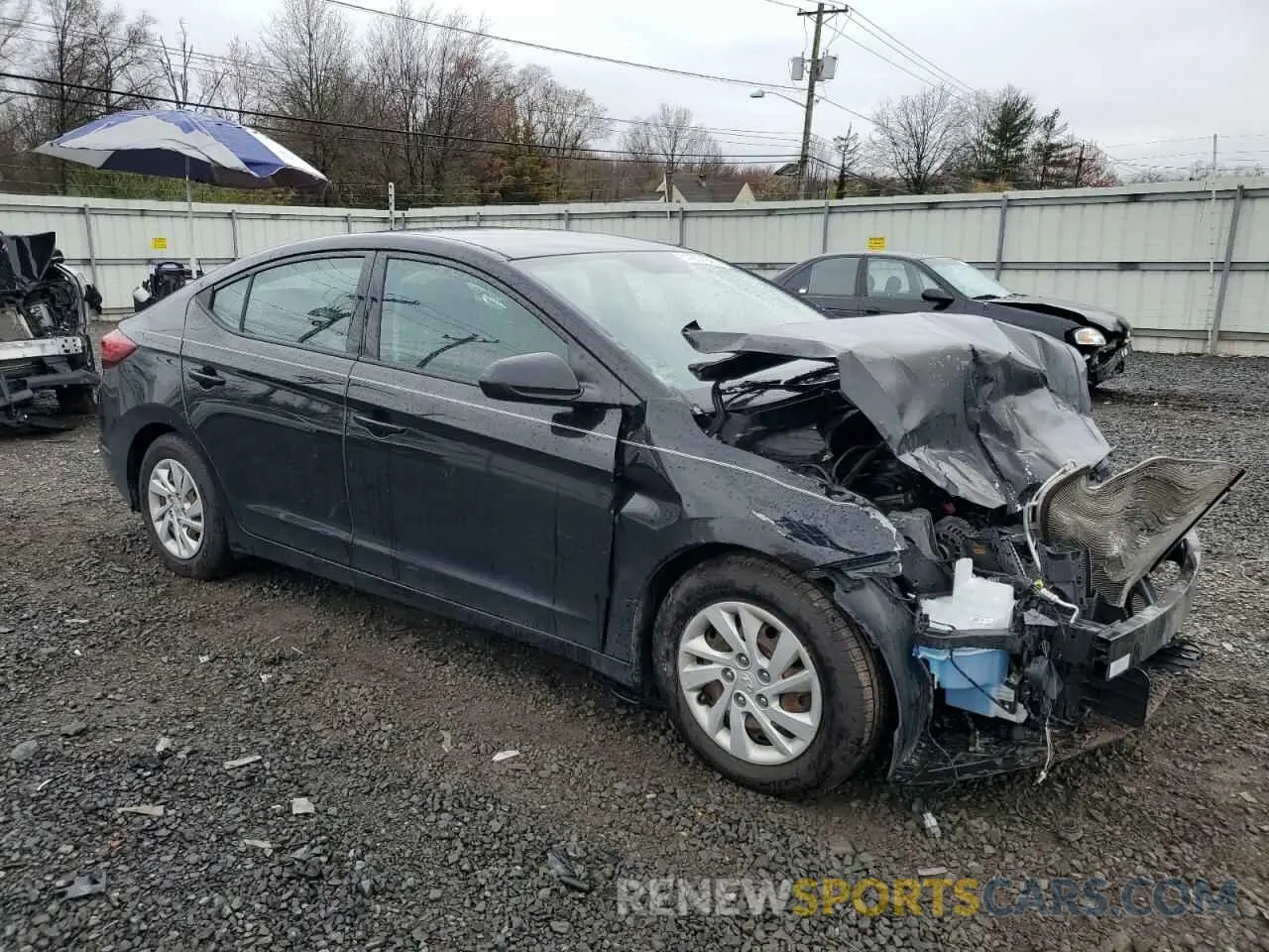 4 fotografías del automóvil dañado 5NPD74LF8KH445967 HYUNDAI ELANTRA 2019