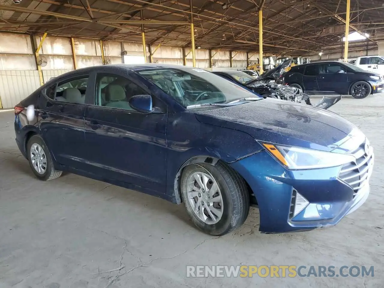 4 fotografías del automóvil dañado 5NPD74LF8KH490505 HYUNDAI ELANTRA 2019