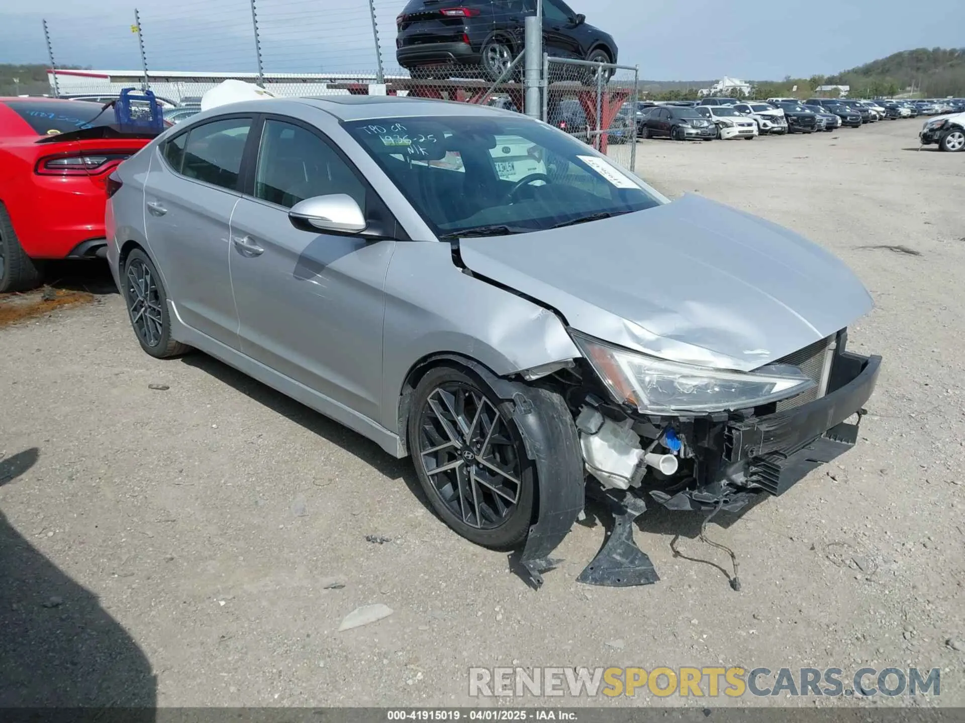 1 fotografías del automóvil dañado 5NPD74LF8KH491119 HYUNDAI ELANTRA 2019