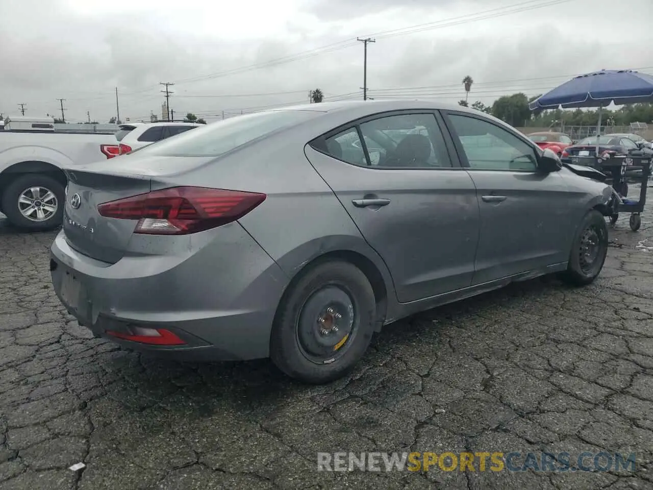 3 fotografías del automóvil dañado 5NPD74LF8KH493310 HYUNDAI ELANTRA 2019