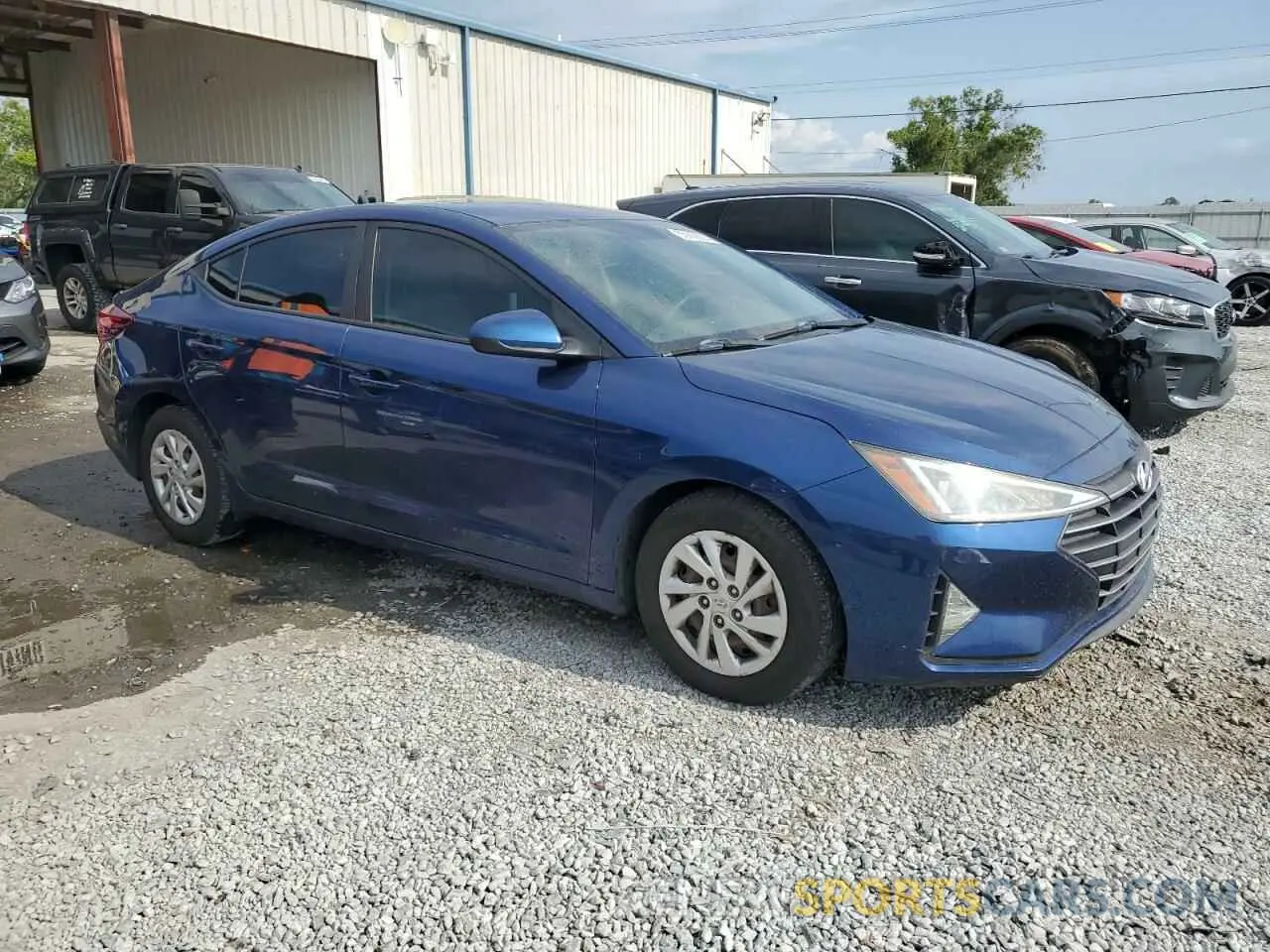4 fotografías del automóvil dañado 5NPD74LF8KH497616 HYUNDAI ELANTRA 2019