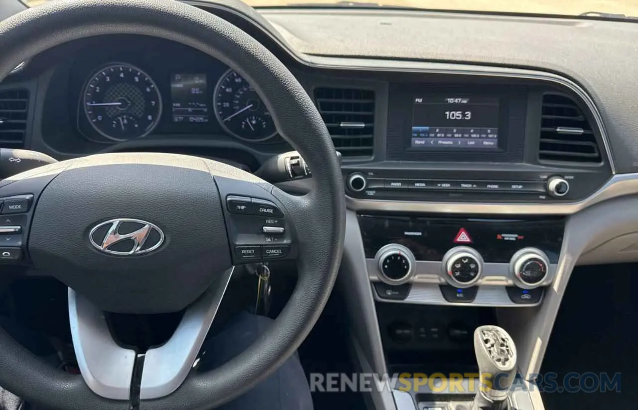 9 fotografías del automóvil dañado 5NPD74LF9KH462065 HYUNDAI ELANTRA 2019