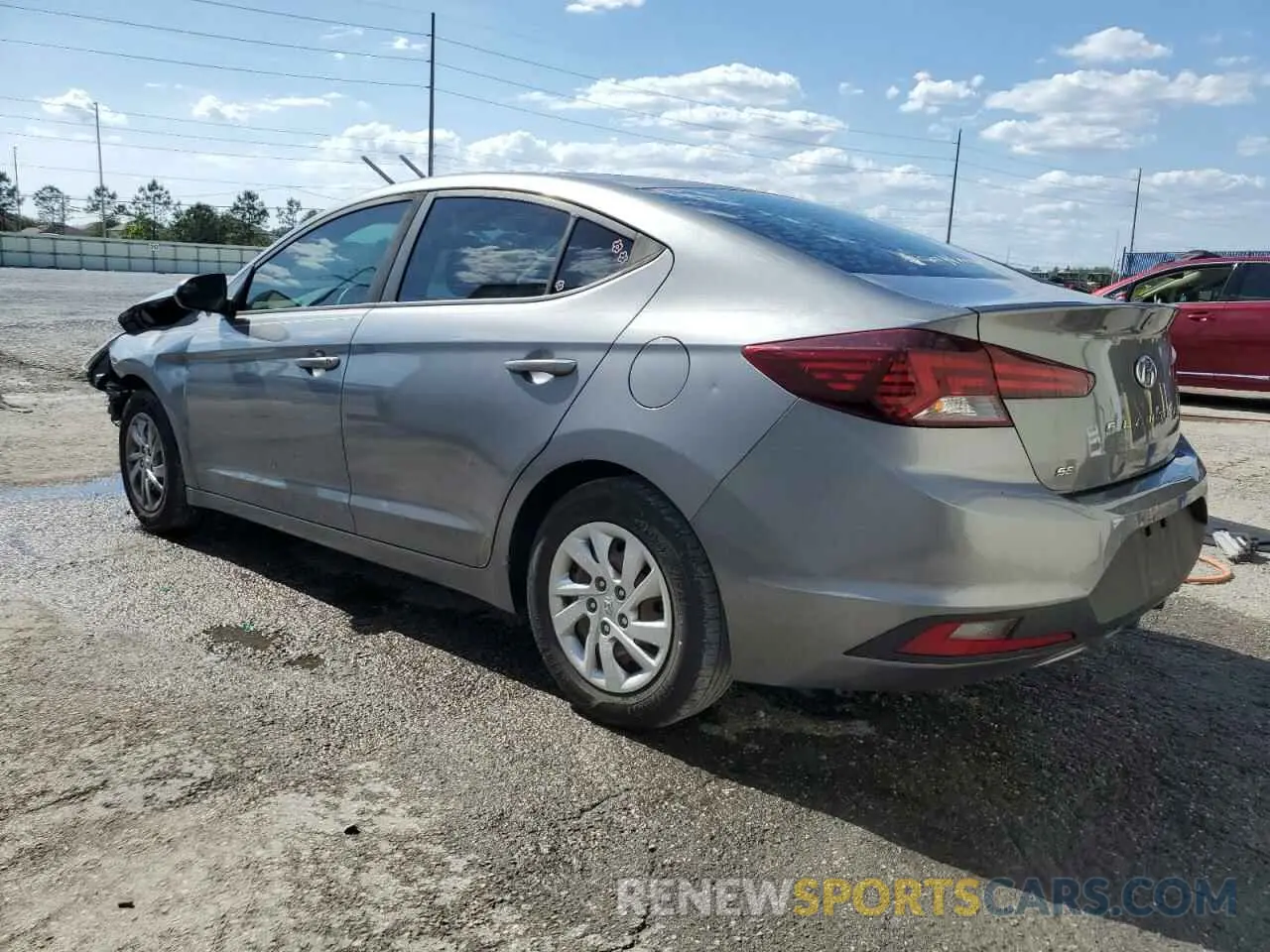 2 fotografías del automóvil dañado 5NPD74LFXKH410606 HYUNDAI ELANTRA 2019