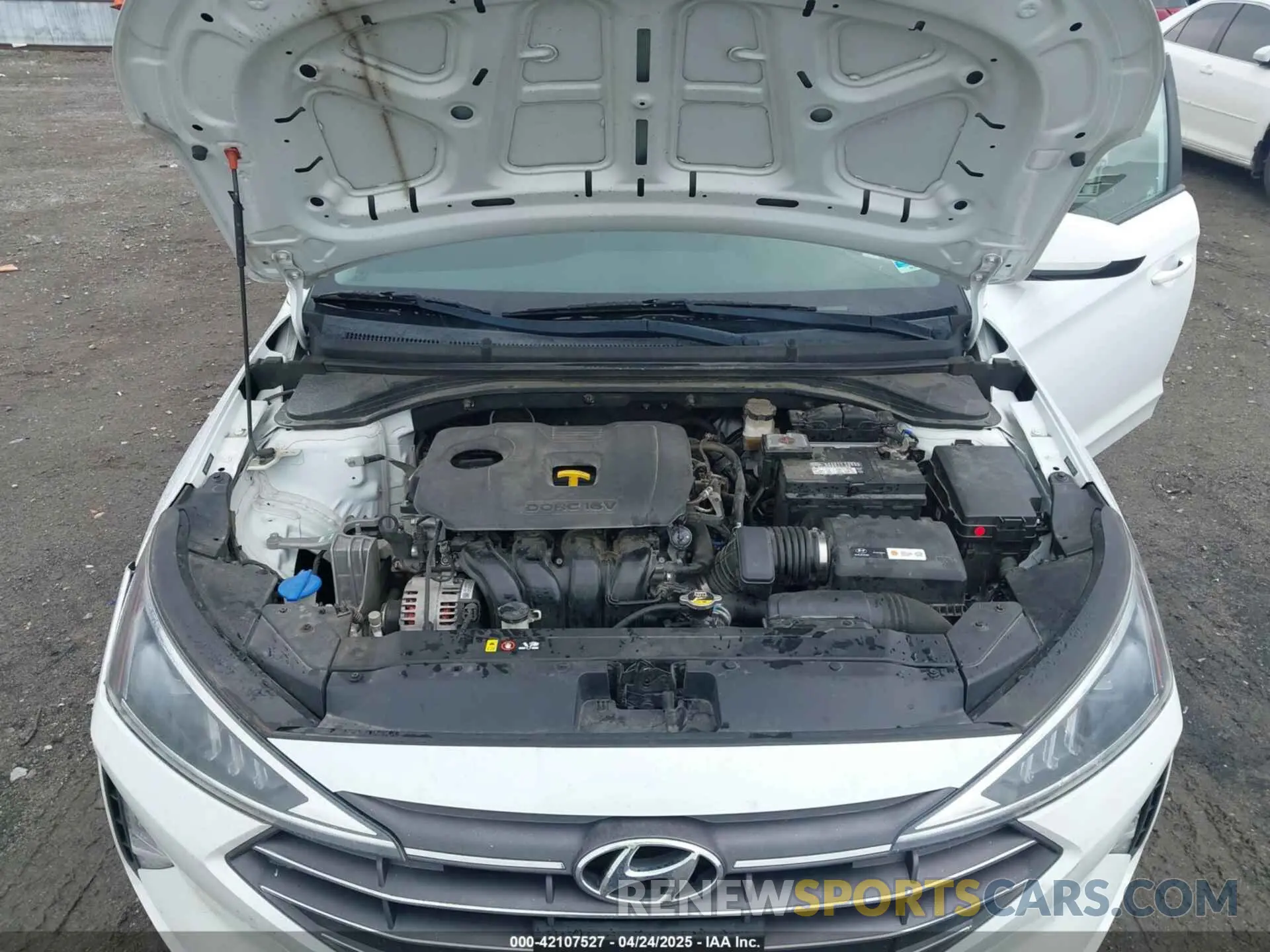 10 fotografías del automóvil dañado 5NPD74LFXKH425283 HYUNDAI ELANTRA 2019