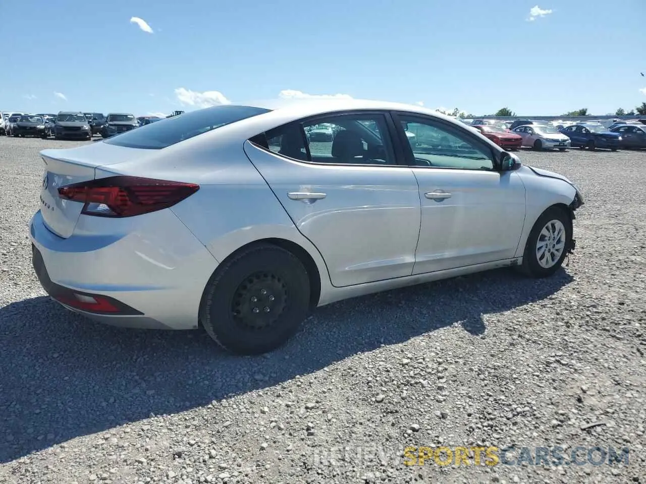 3 fotografías del automóvil dañado 5NPD74LFXKH488688 HYUNDAI ELANTRA 2019