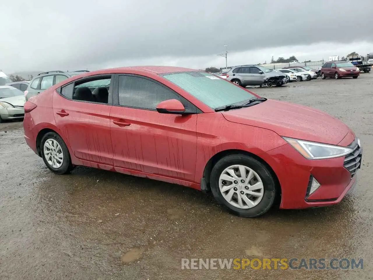 4 fotografías del automóvil dañado 5NPD74LFXKH491266 HYUNDAI ELANTRA 2019