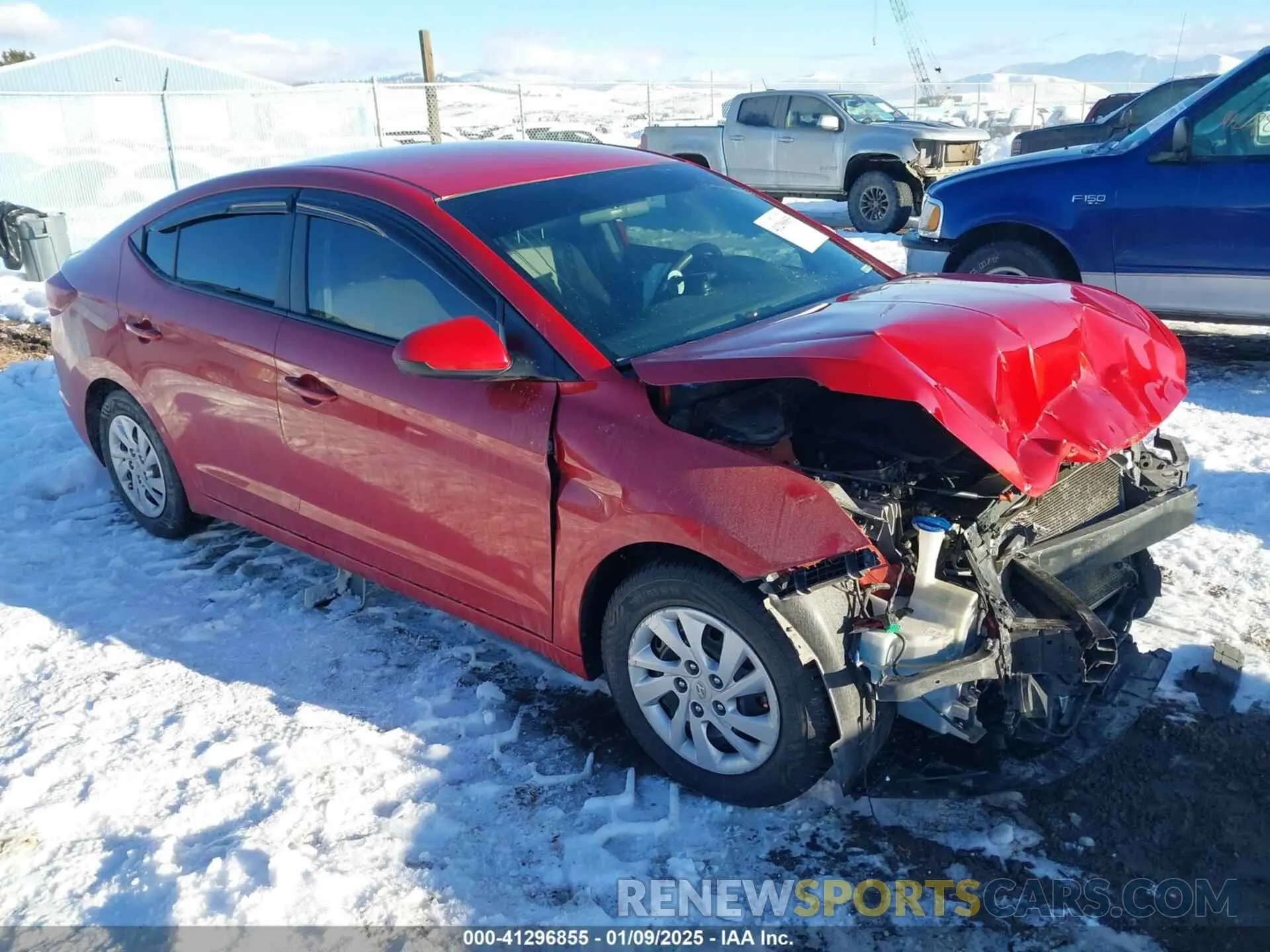 1 fotografías del automóvil dañado 5NPD74LFXKH493230 HYUNDAI ELANTRA 2019