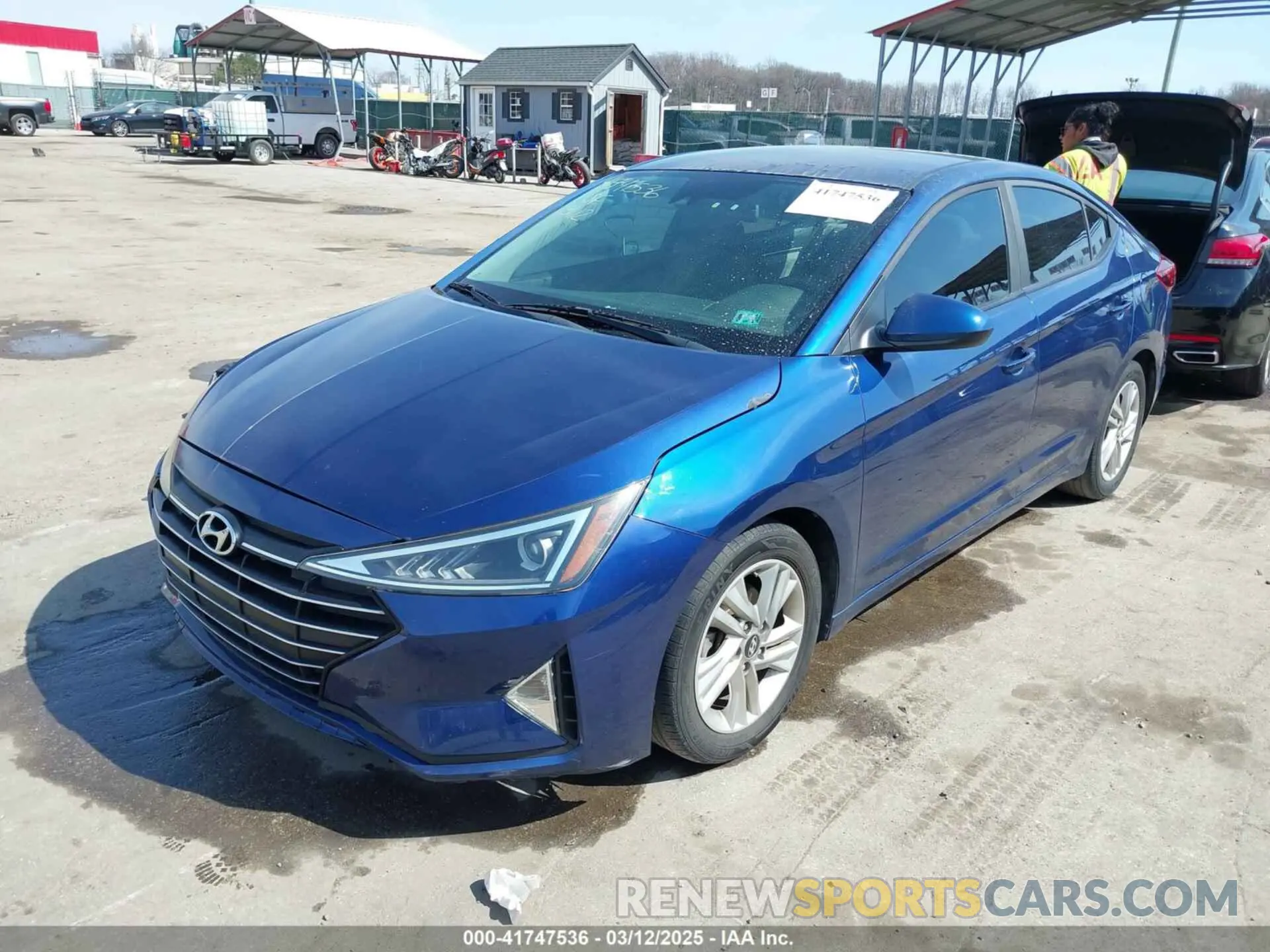 2 fotografías del automóvil dañado 5NPD84LF0KH435303 HYUNDAI ELANTRA 2019