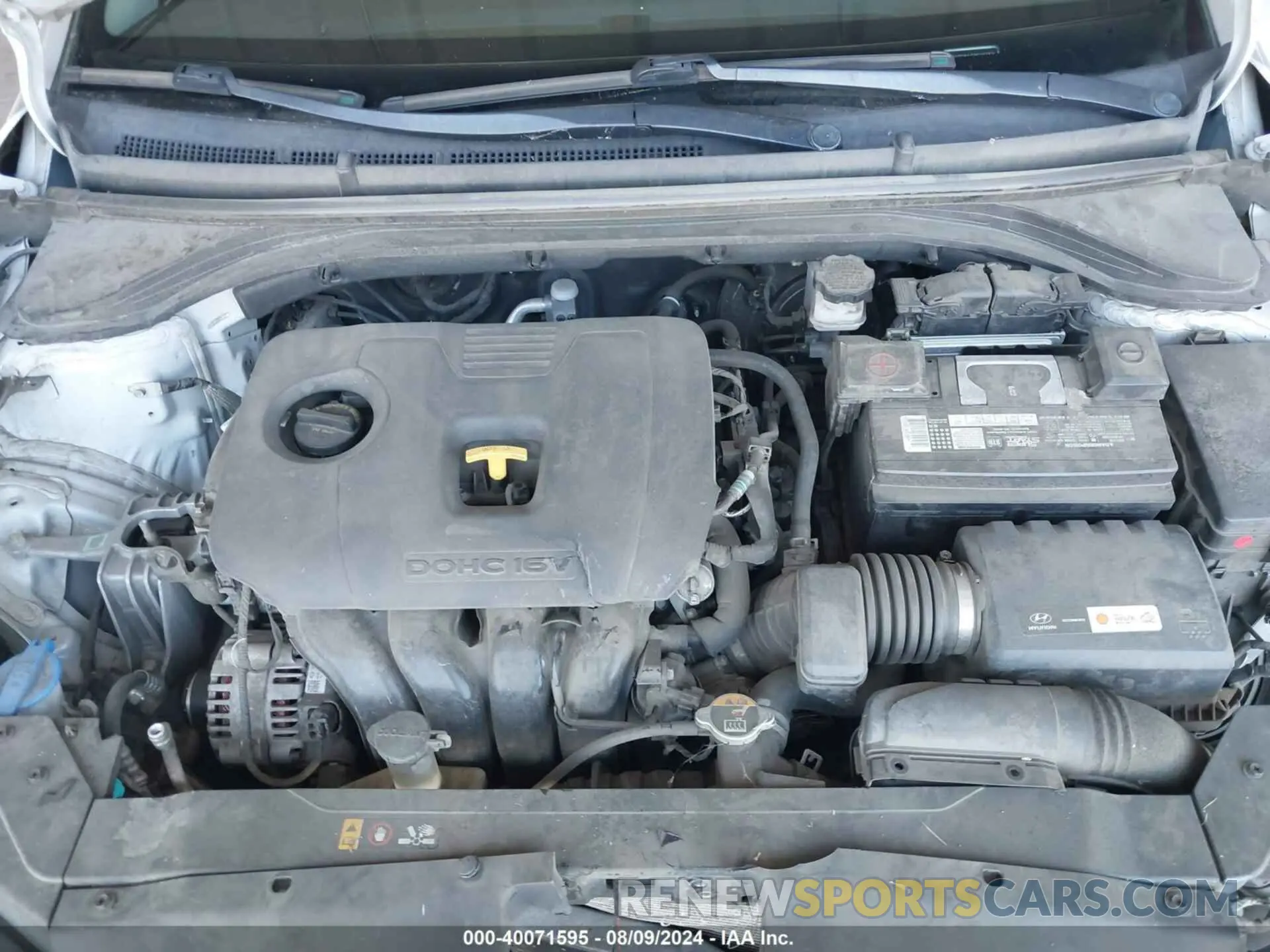 10 fotografías del automóvil dañado 5NPD84LF0KH455874 HYUNDAI ELANTRA 2019
