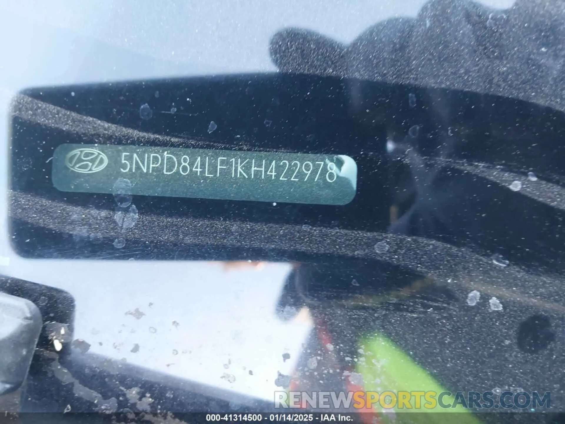9 fotografías del automóvil dañado 5NPD84LF1KH422978 HYUNDAI ELANTRA 2019
