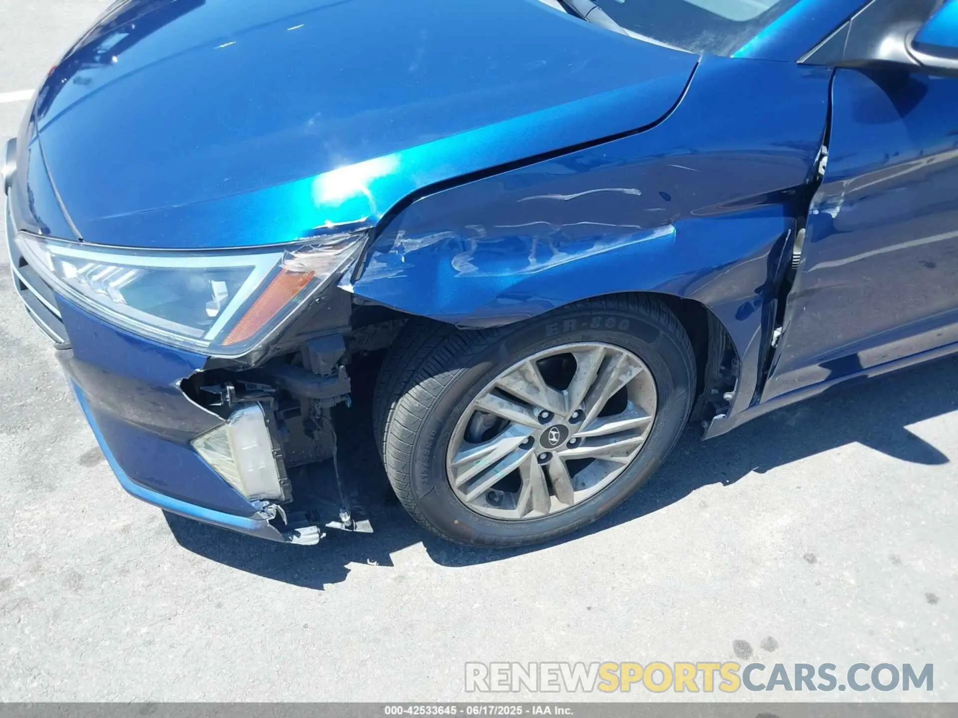 6 fotografías del automóvil dañado 5NPD84LF1KH433978 HYUNDAI ELANTRA 2019