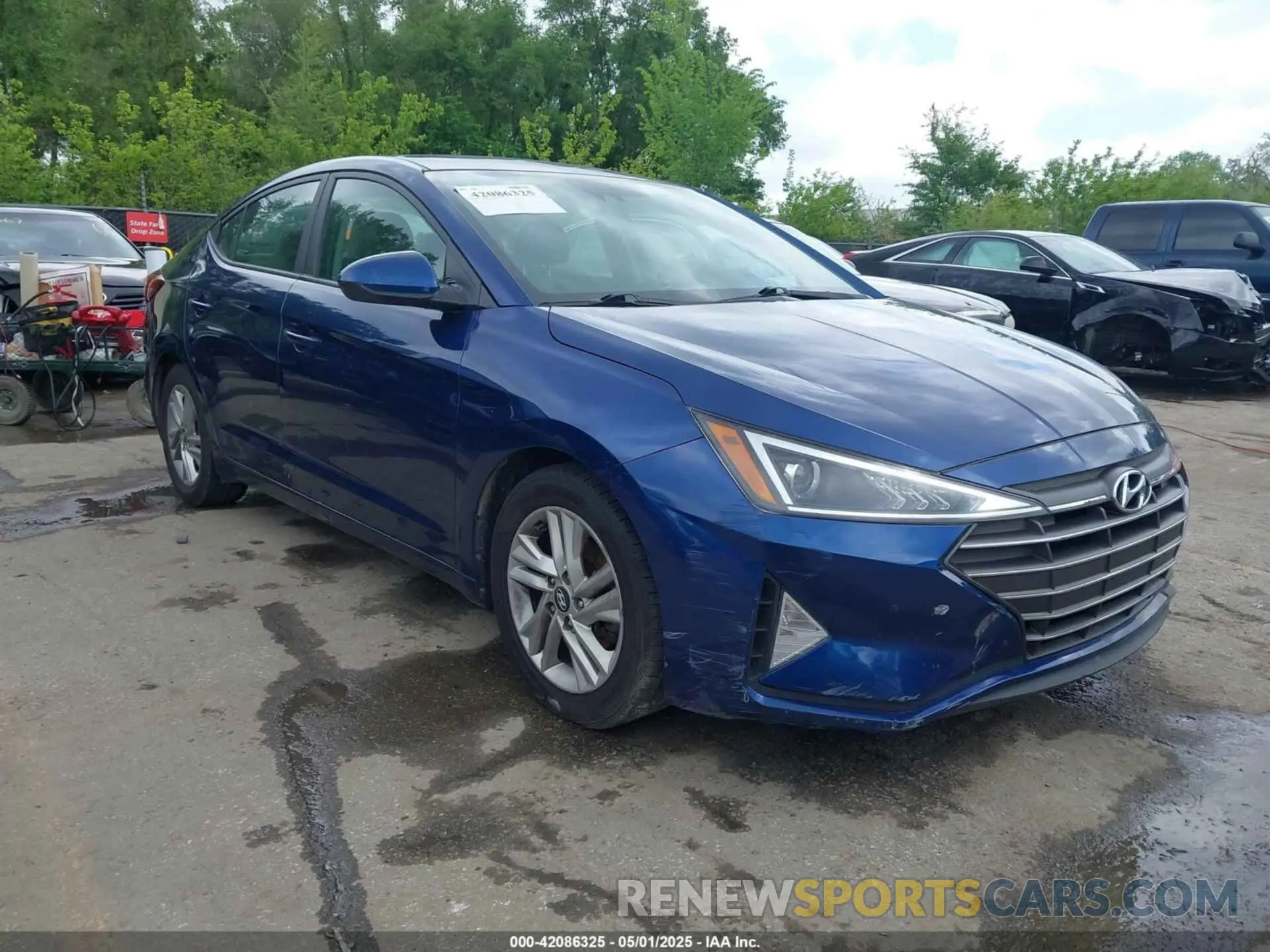 1 fotografías del automóvil dañado 5NPD84LF1KH472702 HYUNDAI ELANTRA 2019