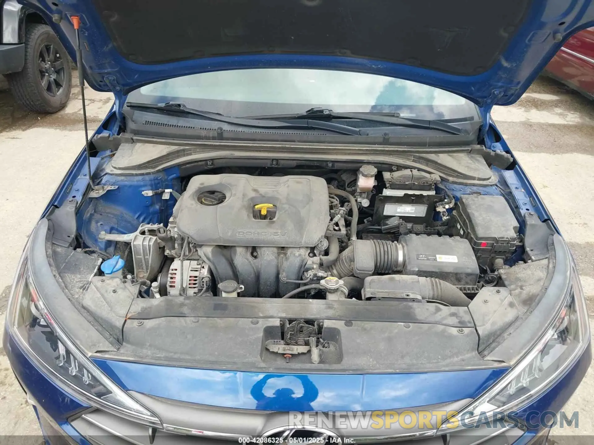 10 fotografías del automóvil dañado 5NPD84LF1KH472702 HYUNDAI ELANTRA 2019