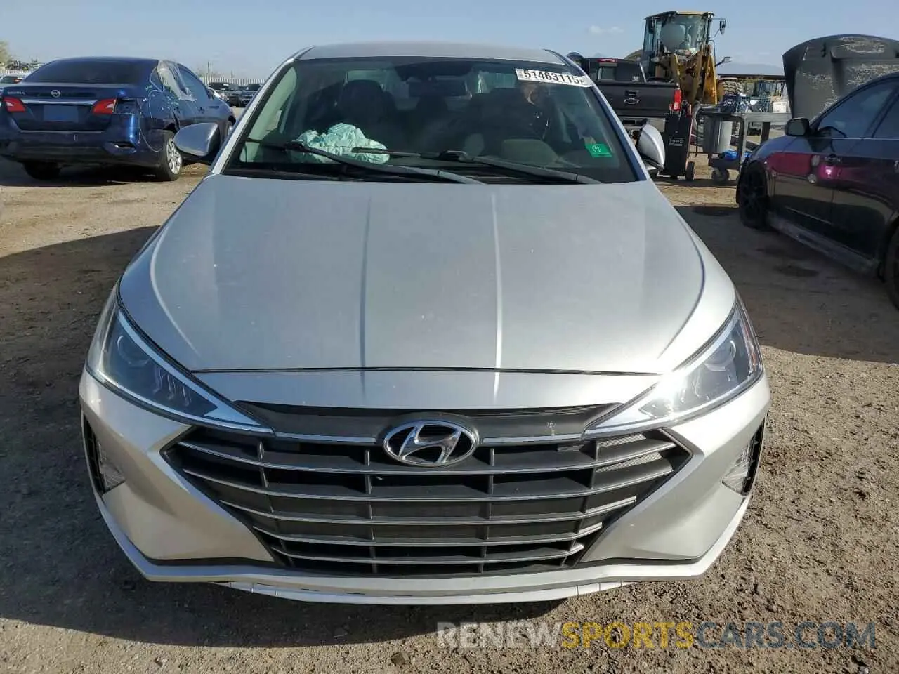 5 fotografías del automóvil dañado 5NPD84LF2KH412315 HYUNDAI ELANTRA 2019