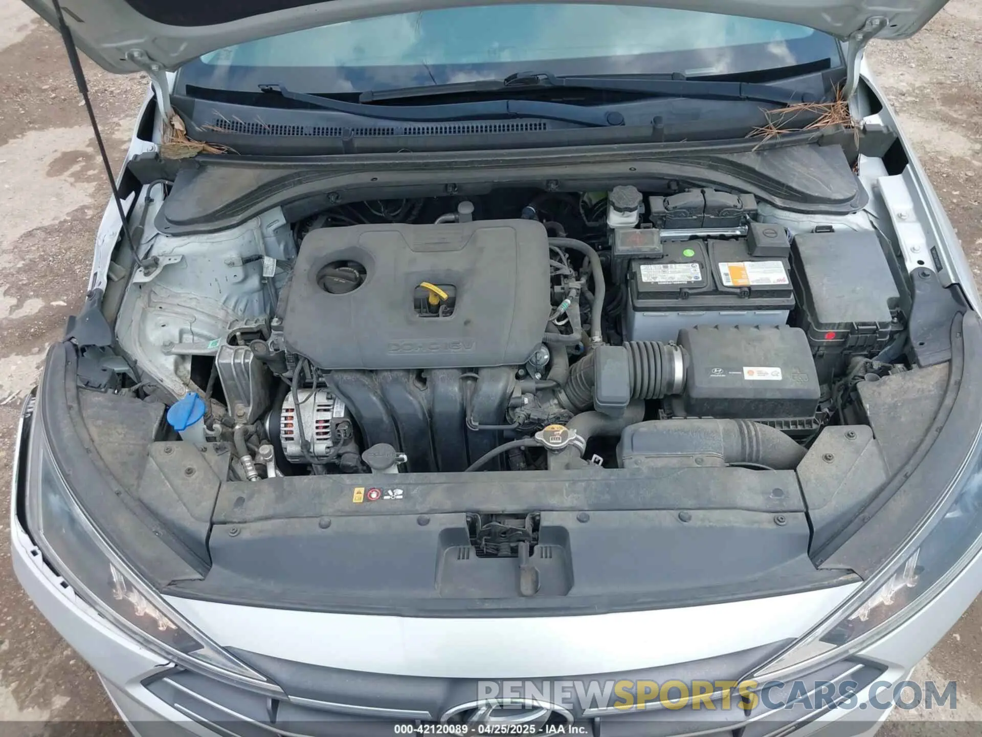 10 fotografías del automóvil dañado 5NPD84LF2KH425047 HYUNDAI ELANTRA 2019