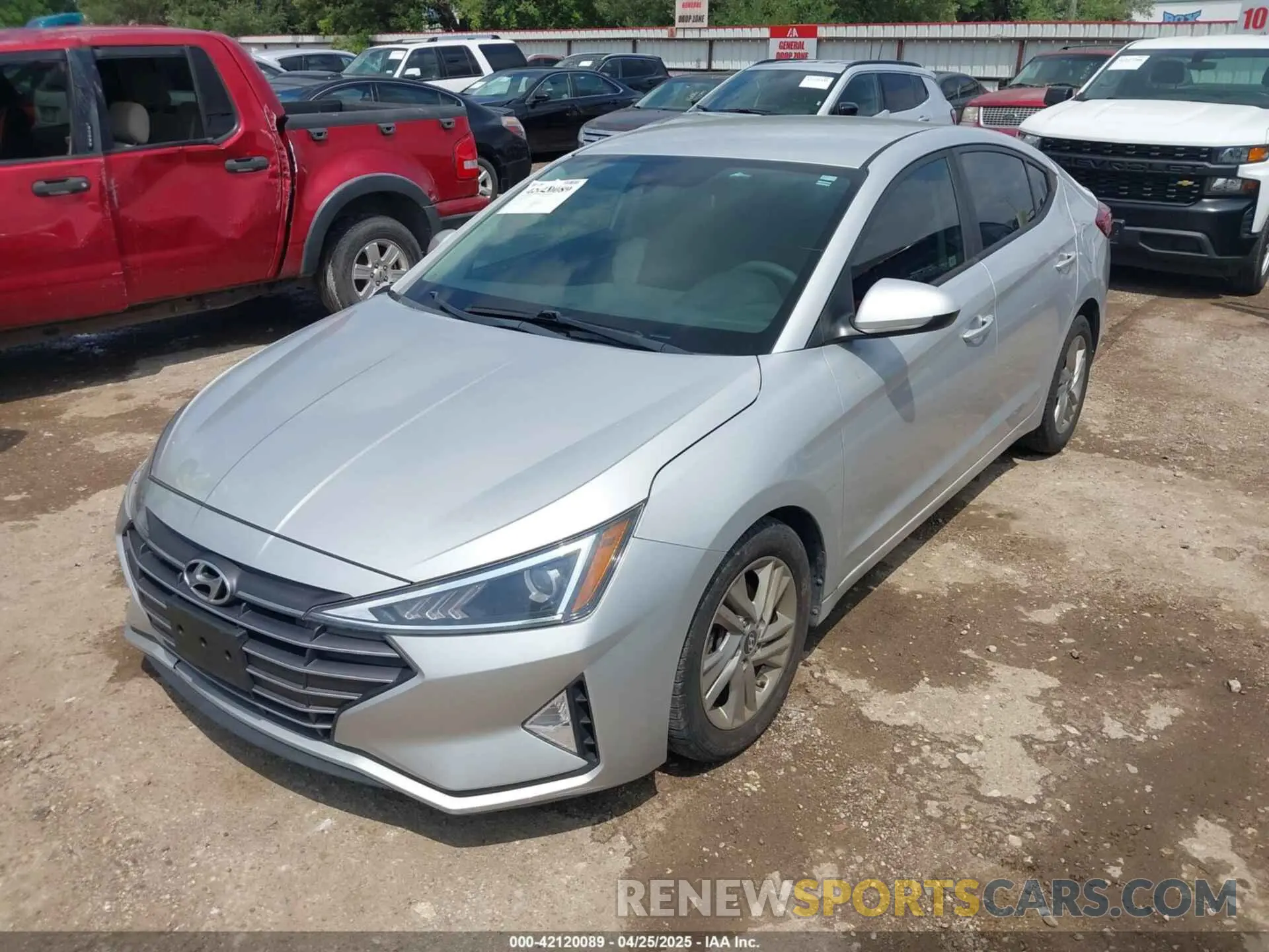 2 fotografías del automóvil dañado 5NPD84LF2KH425047 HYUNDAI ELANTRA 2019