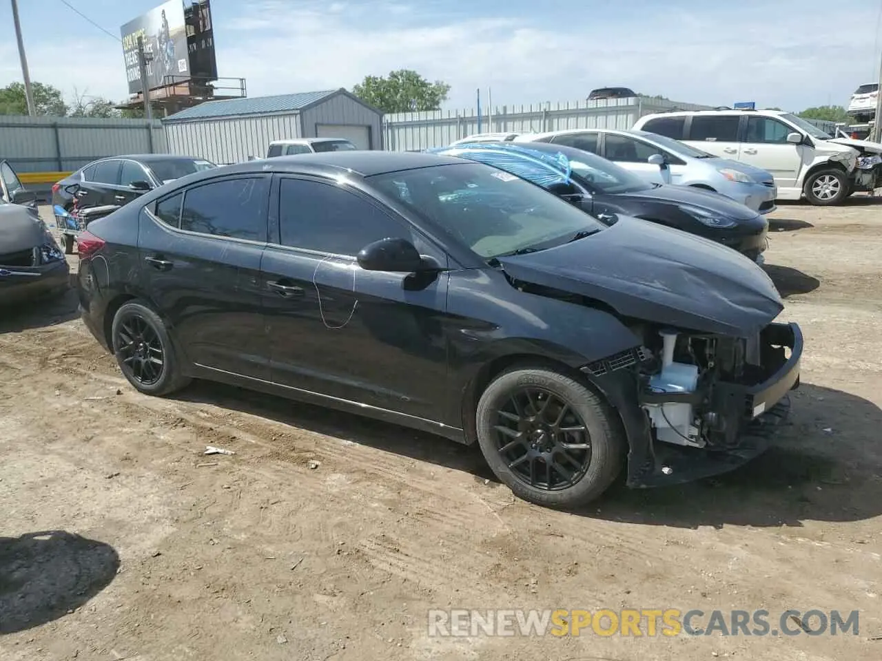 4 fotografías del automóvil dañado 5NPD84LF2KH432581 HYUNDAI ELANTRA 2019