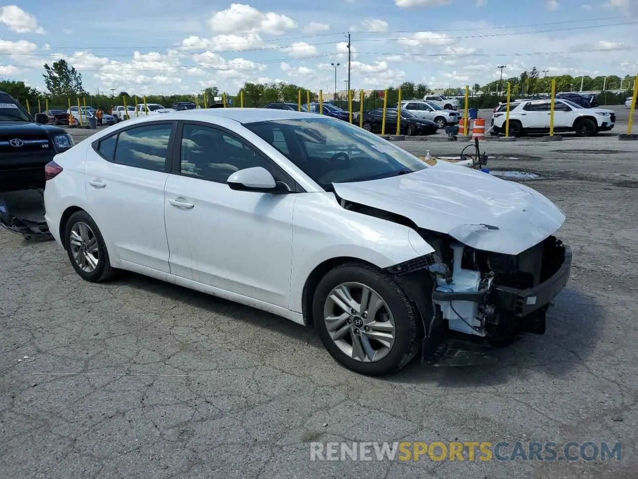 4 fotografías del automóvil dañado 5NPD84LF2KH457092 HYUNDAI ELANTRA 2019